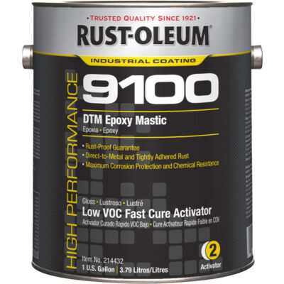 Activateur (250 COV) pour le séchage rapide du mastic époxydique DTM du système 9100, Gallon