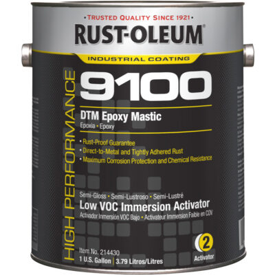Activateur (250 COV) pour l'immersion du mastic époxydique DTM du système 9100, Gallon