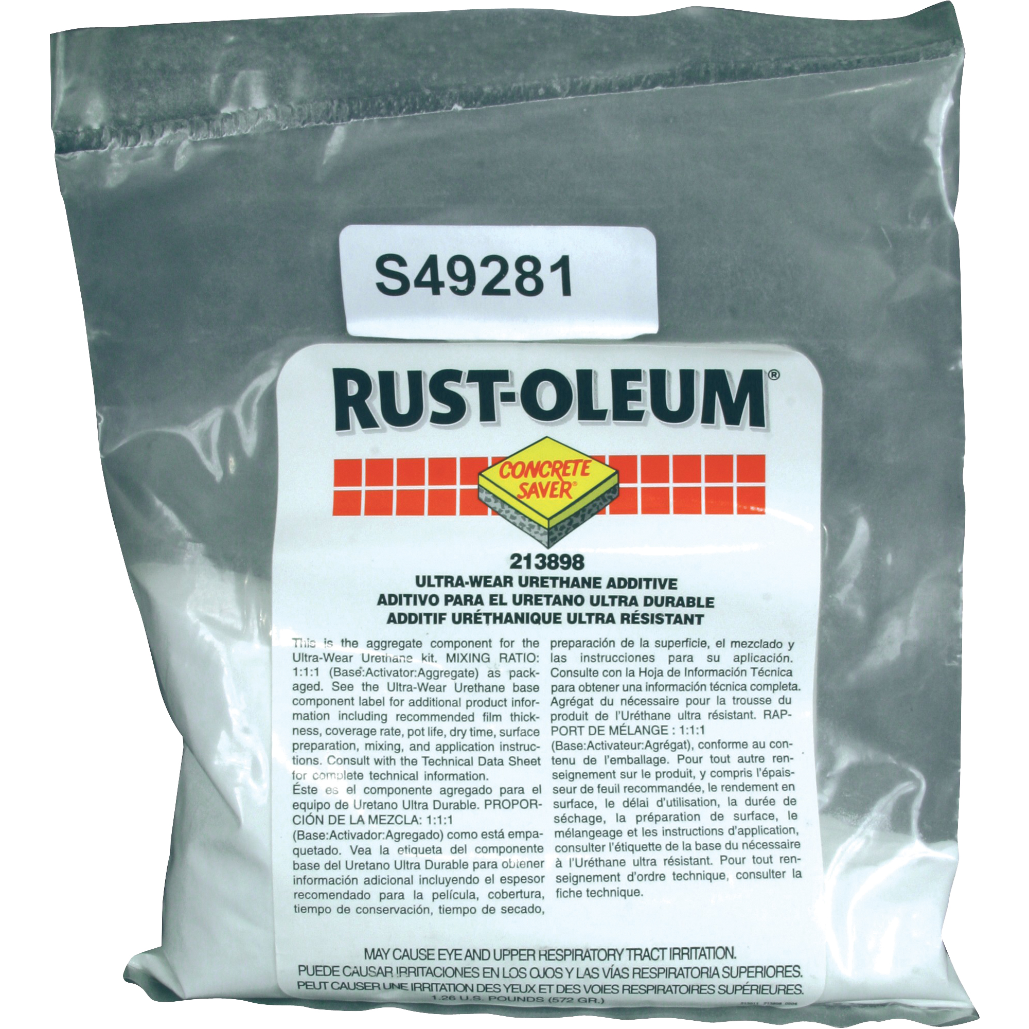 Additif antidérapant à base d'aluminium pour revêtement de plancher, 1 lb, Sac, Blanc