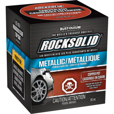 Additifs de poudre métallique RockSolidMD, 60 ml, Bouteille, Casserole en cuivre