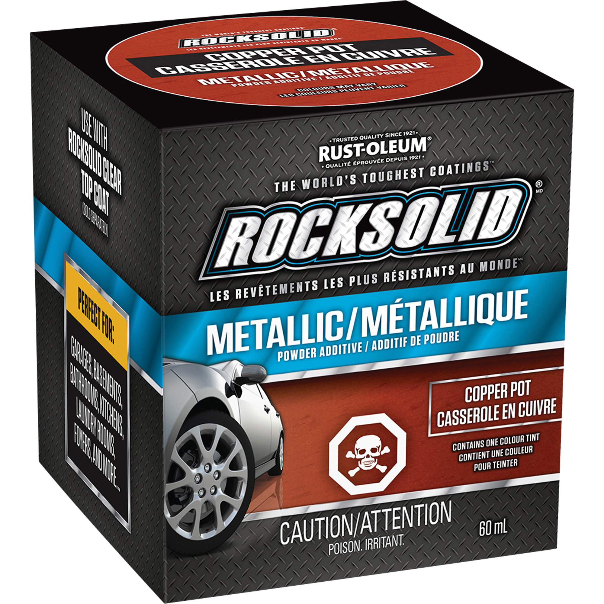 Additifs de poudre métallique RockSolidMD, 60 ml, Bouteille, Casserole en cuivre