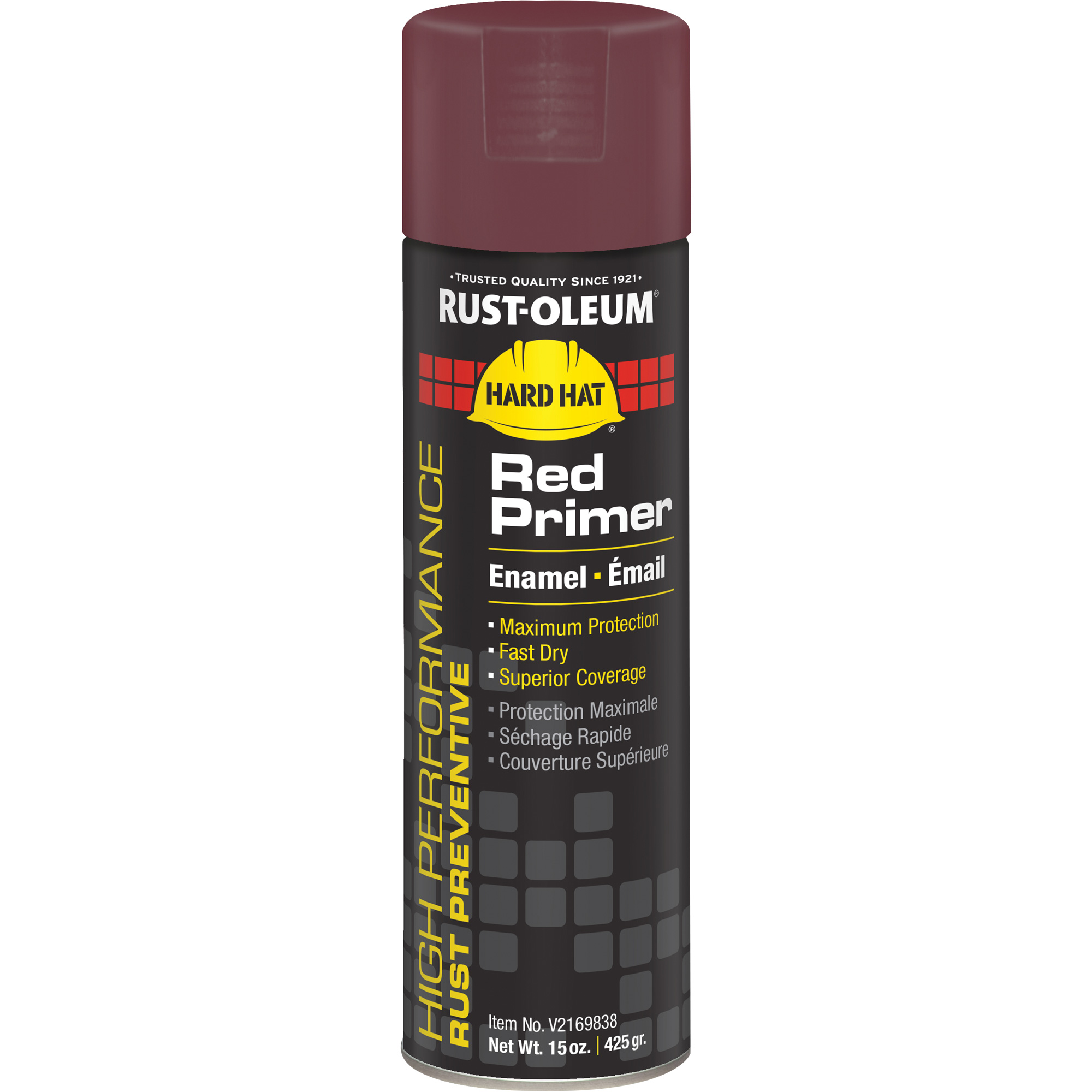 Apprêt-émail en aérosol du système V2100, Rouge, Mat, 15 oz, Canette aérosol