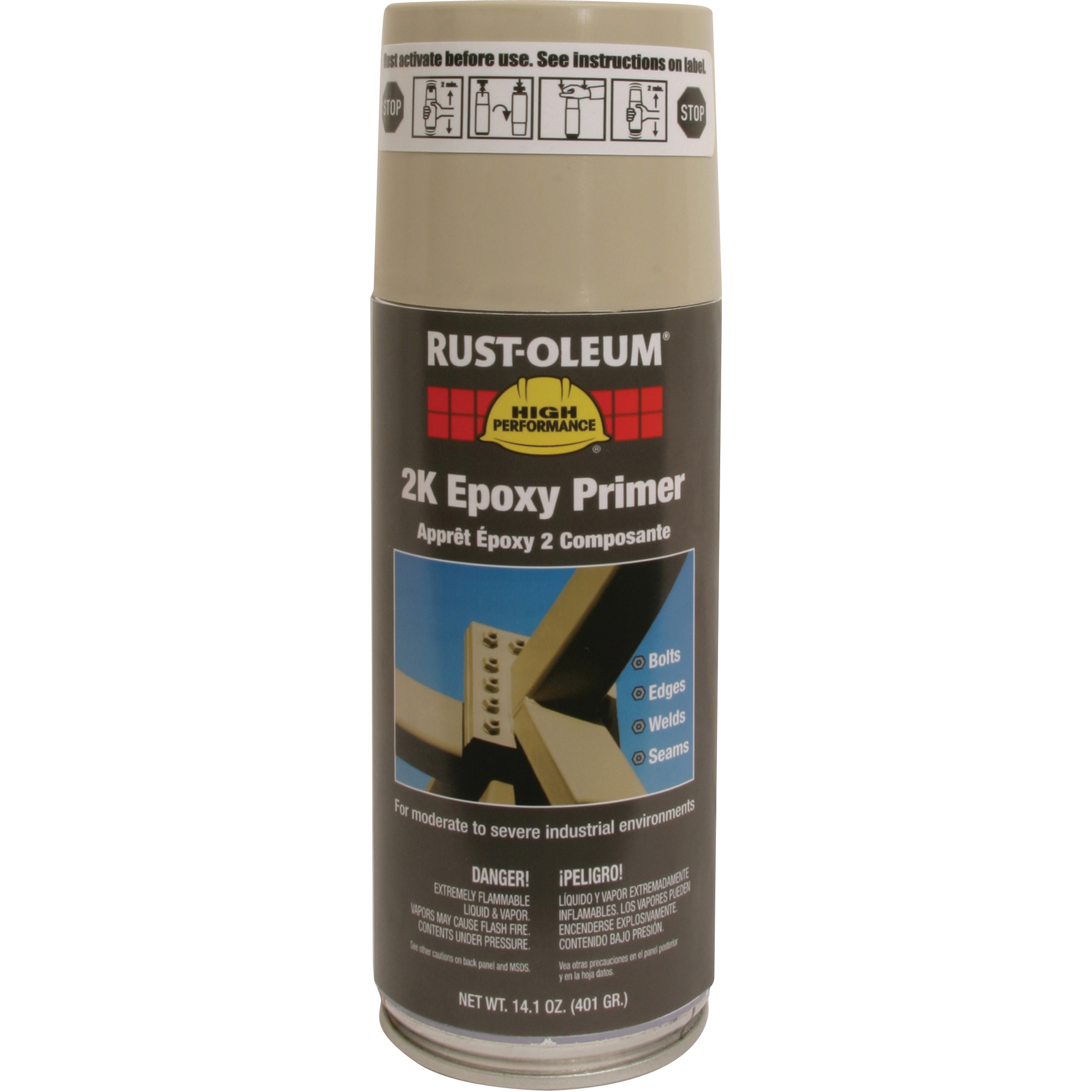 Apprêt époxydique 2K à haute performance en aérosol du système V2300, Beige, 14 oz, Canette aérosol