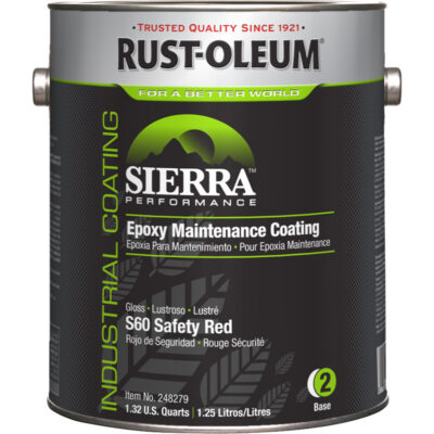 Composant de base du revêtement d’entretien pour plancher Sierra PerformanceMC S60, 1 gal., À l'eau, Brillant, Rouge