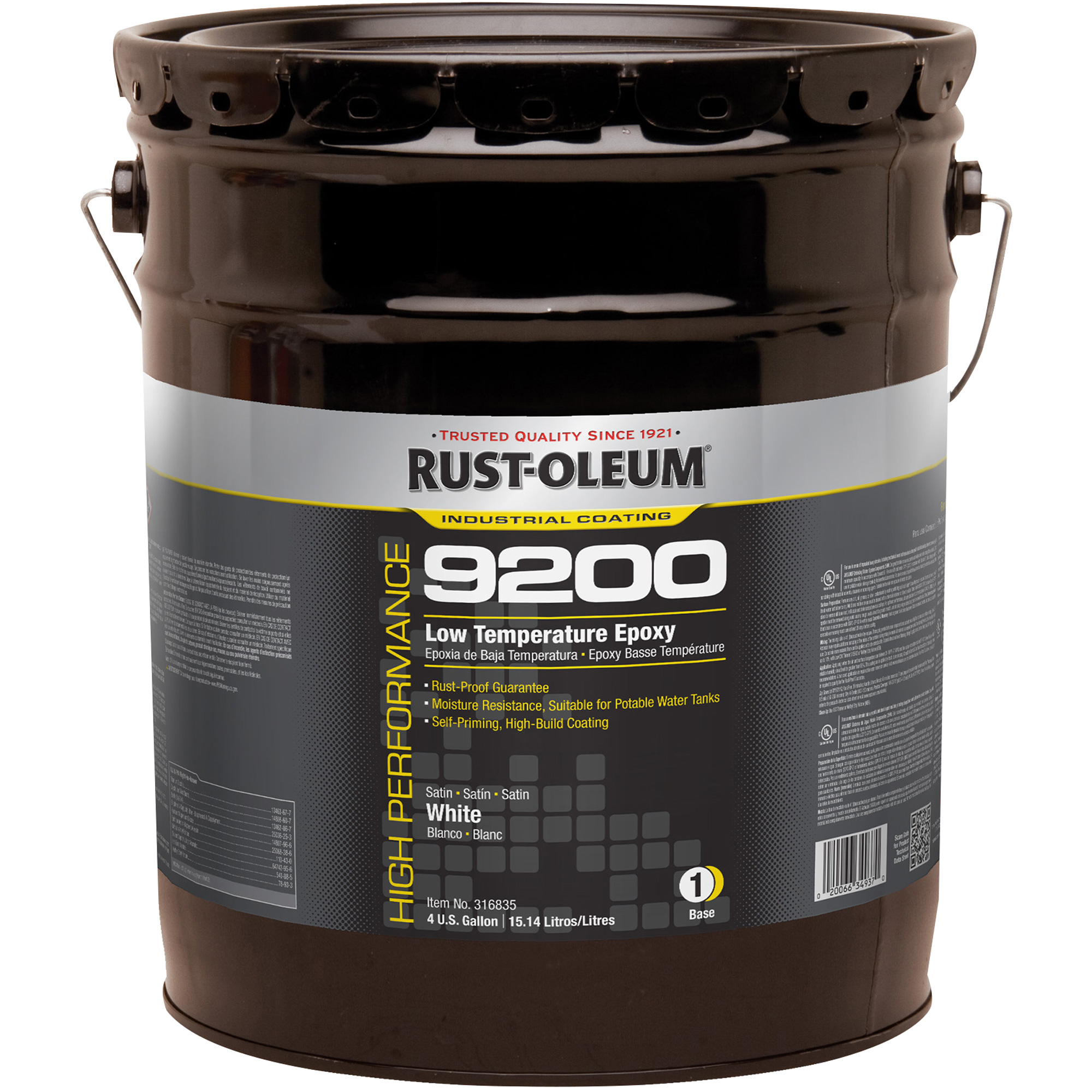 Composant de base époxydique à basse température du système 9200, Blanc, 4 gal., Seau