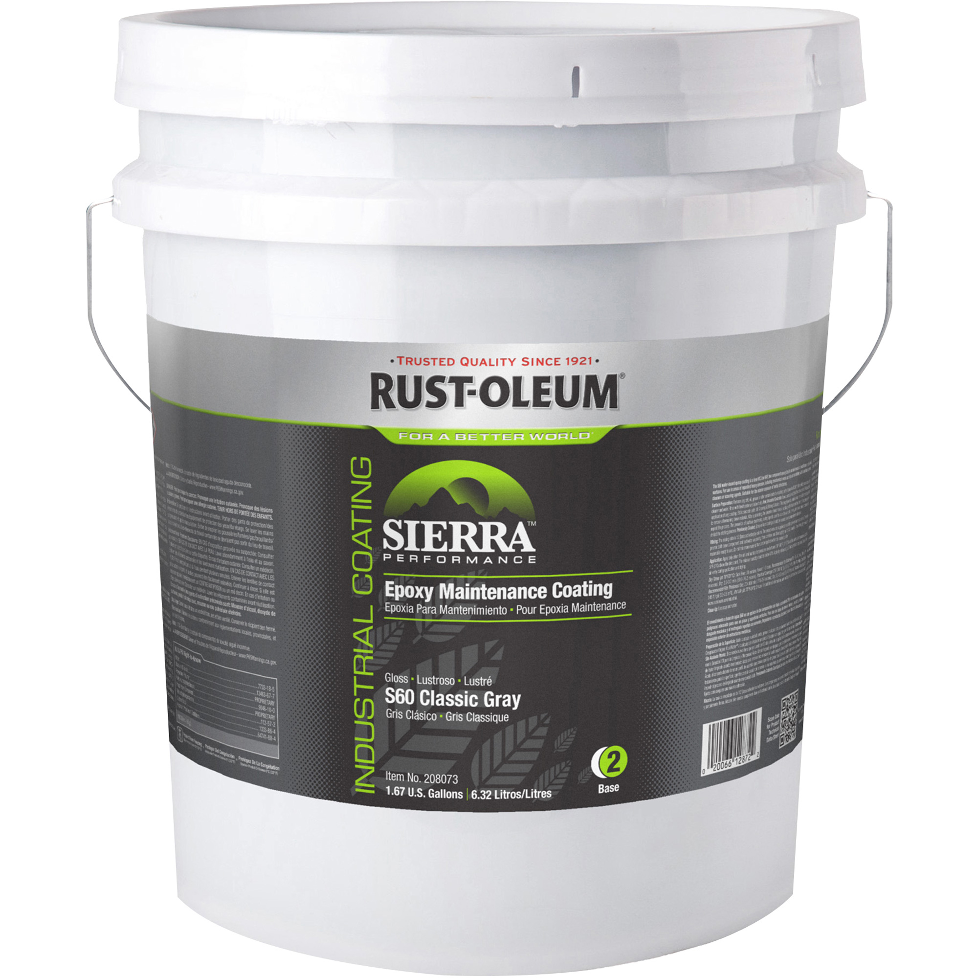 Composant de base pour revêtement de plancher Sierra PerformanceMC S40, 5 gal., À l'eau, Très brillant, Gris