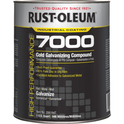 Composé de galvanisation à froid performant du système 7200, Canette
