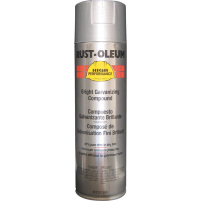 Composé galvanisant brillant à vaporiser, Canette aérosol