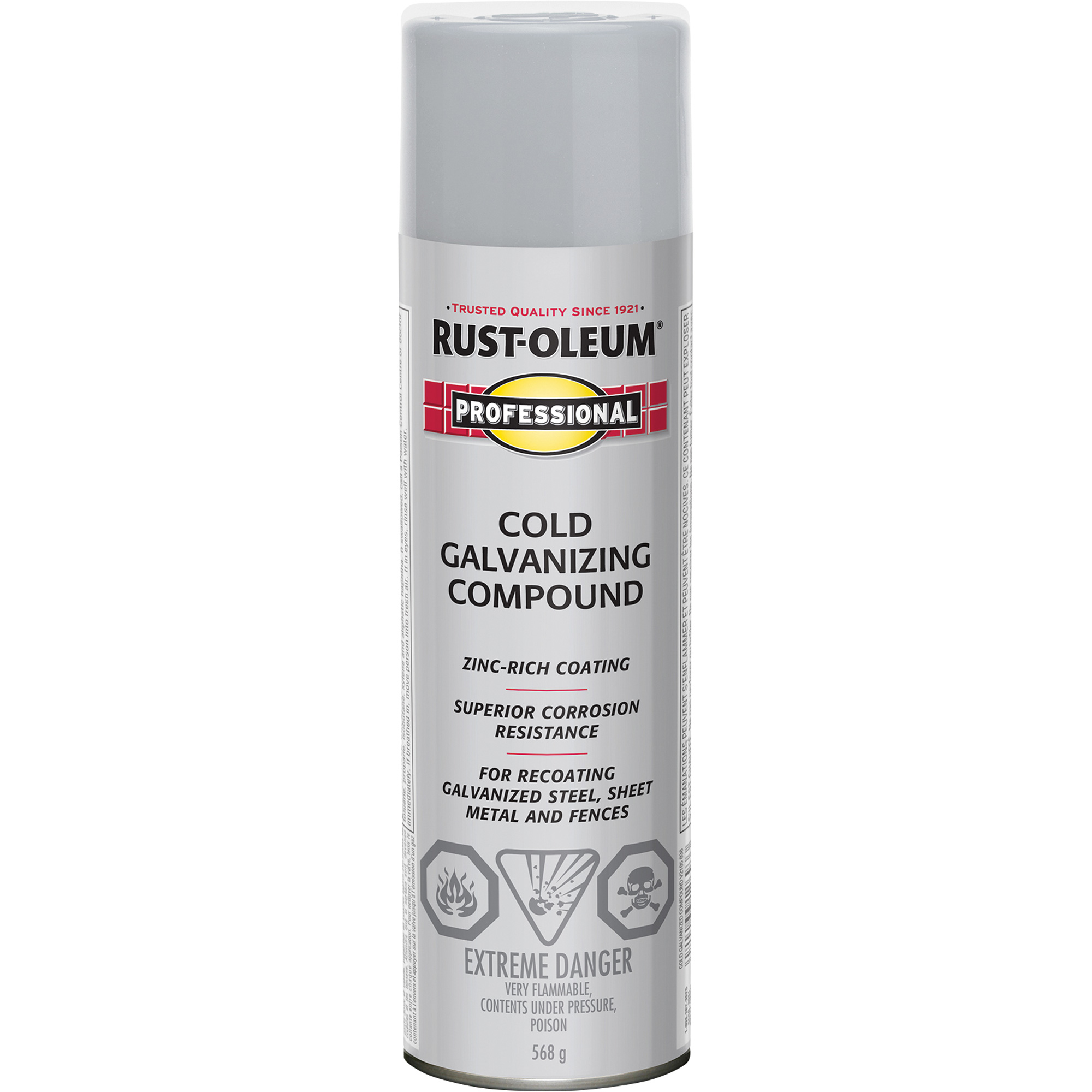 Composé galvanisant froid en aérosol, Canette aérosol