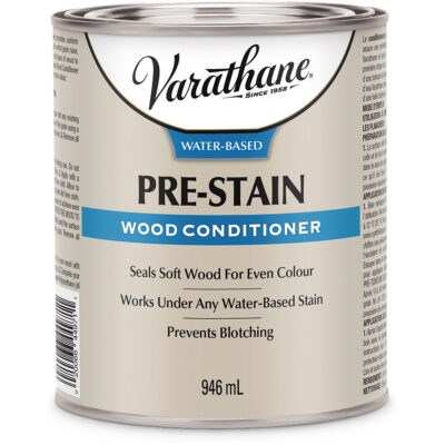 Conditionneur de bois à base d'eau de première qualité VarathaneMD, 946 ml, Transparent, Transparent