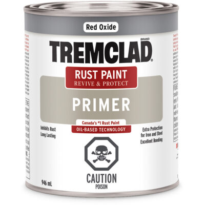 Couche de base antirouille TremcladMD, Rouge oxyde, Très mat, 946 ml, Canette