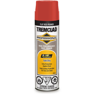 Couche de fond antirouille de qualité professionnelle TremcladMD, Rouge, Très mat, Canette aérosol