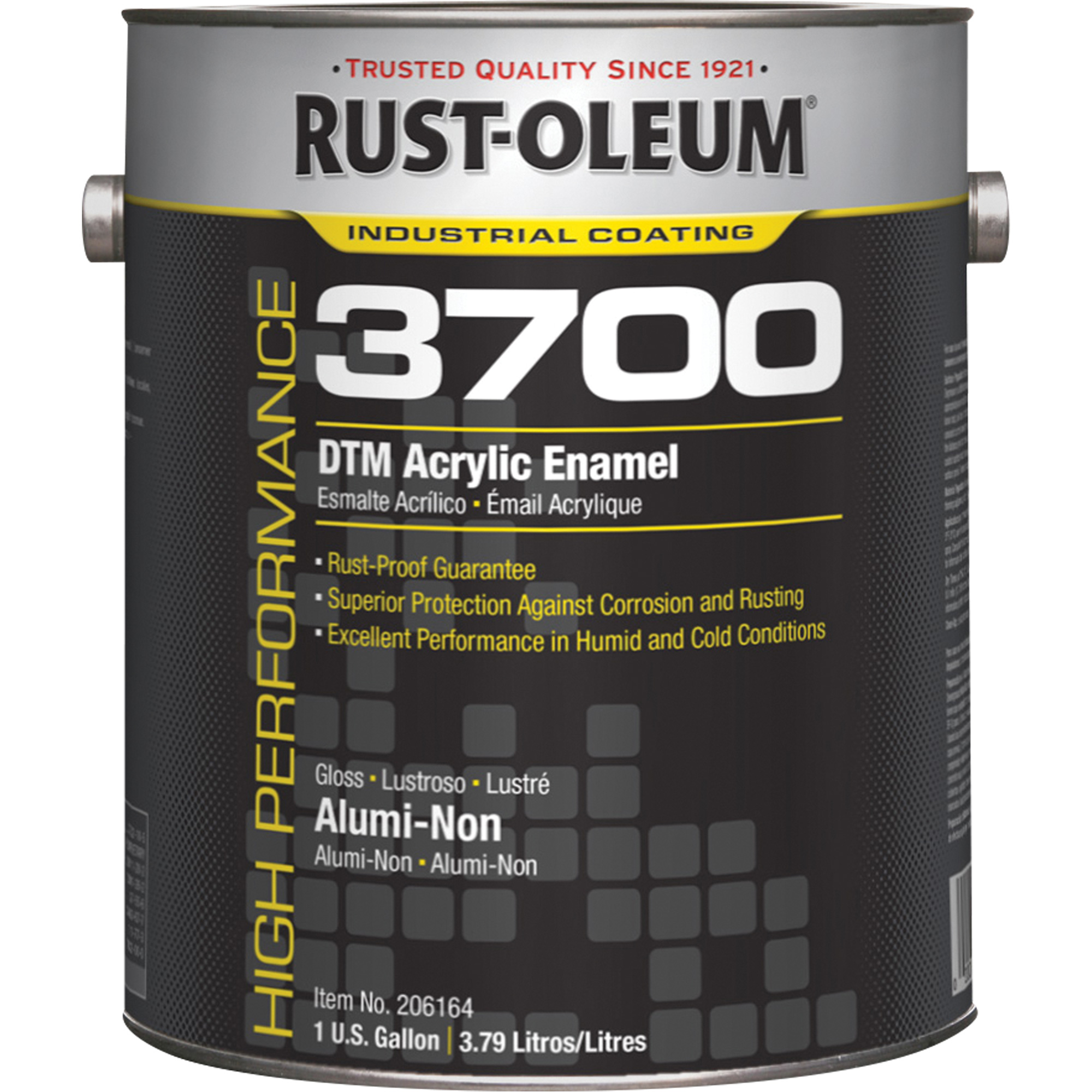 Émail acrylique DTM haute performance 3700, Alumi-Non, Brillant, Gallon