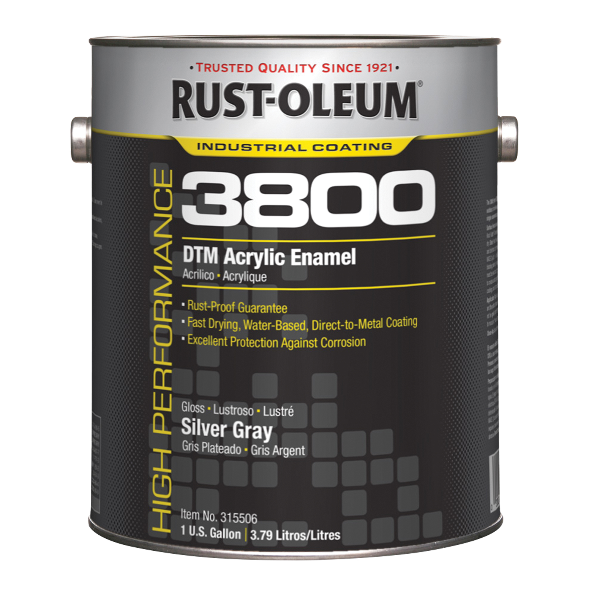Émail acrylique DTM haute performance 3800, Gallon, Gris