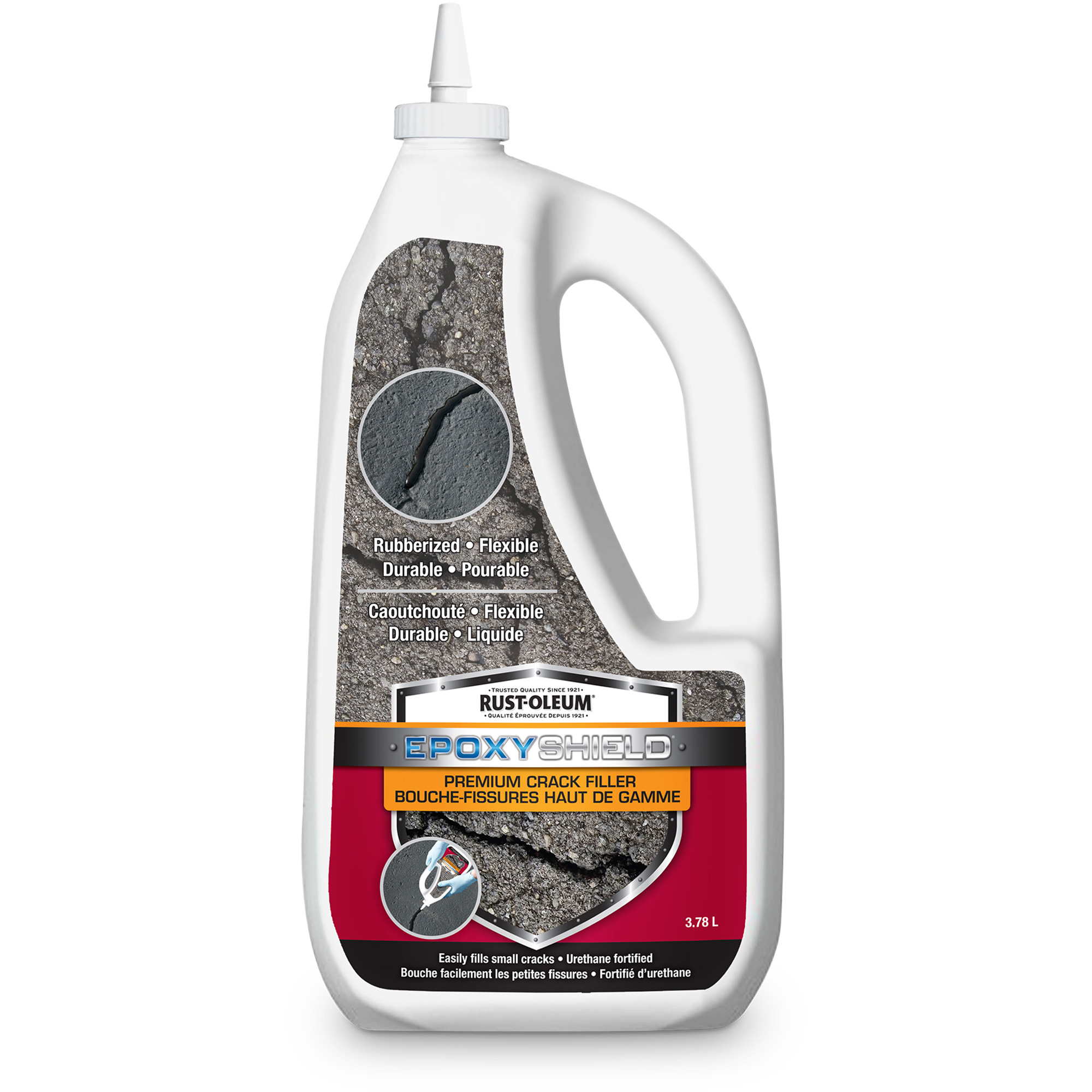 Enduit antifissures de qualité supérieure EpoxyShieldMD, 3,78 L, À l'eau, Très mat, Noir