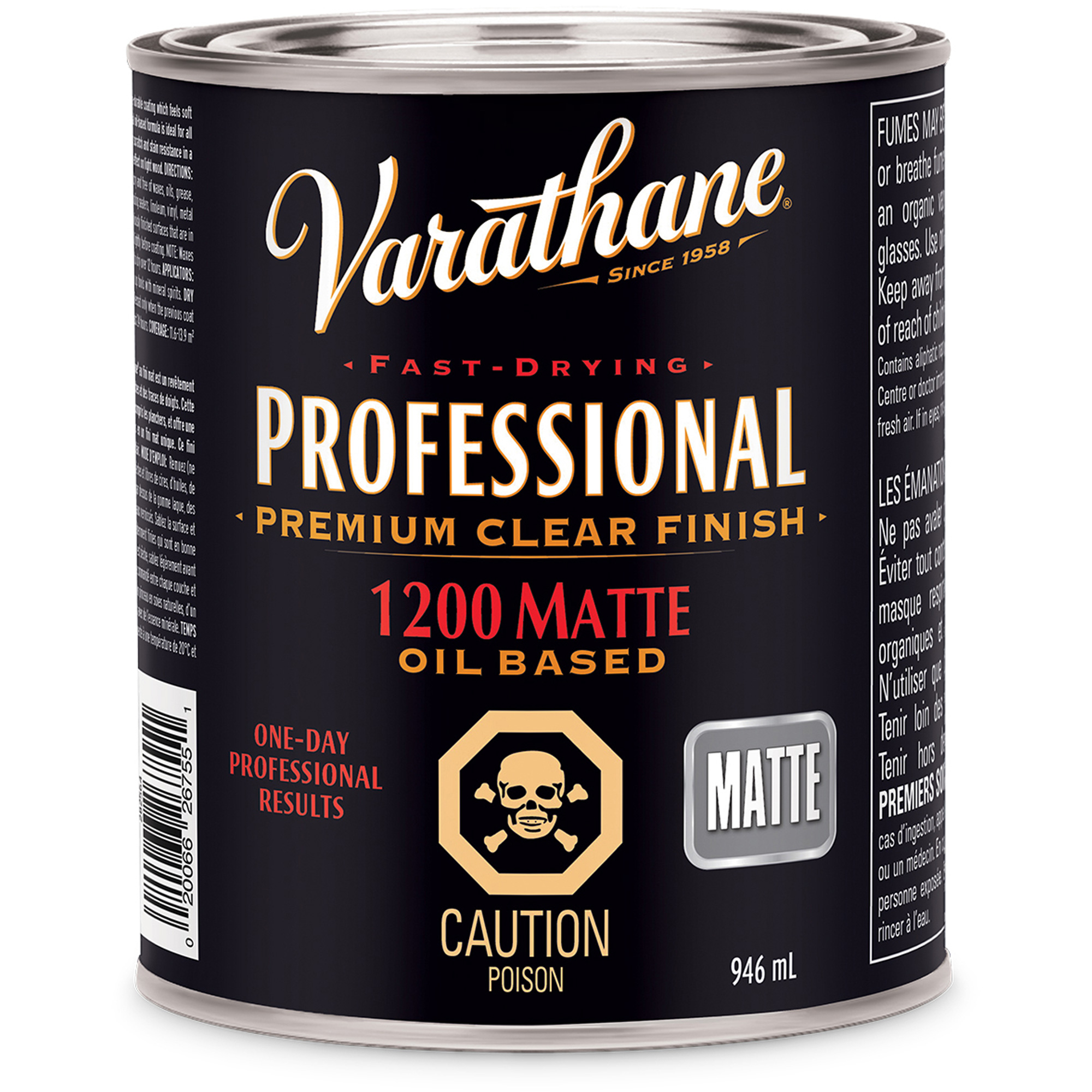 Fini professionnel VarathaneMD, 946 ml, Transparent, Mat