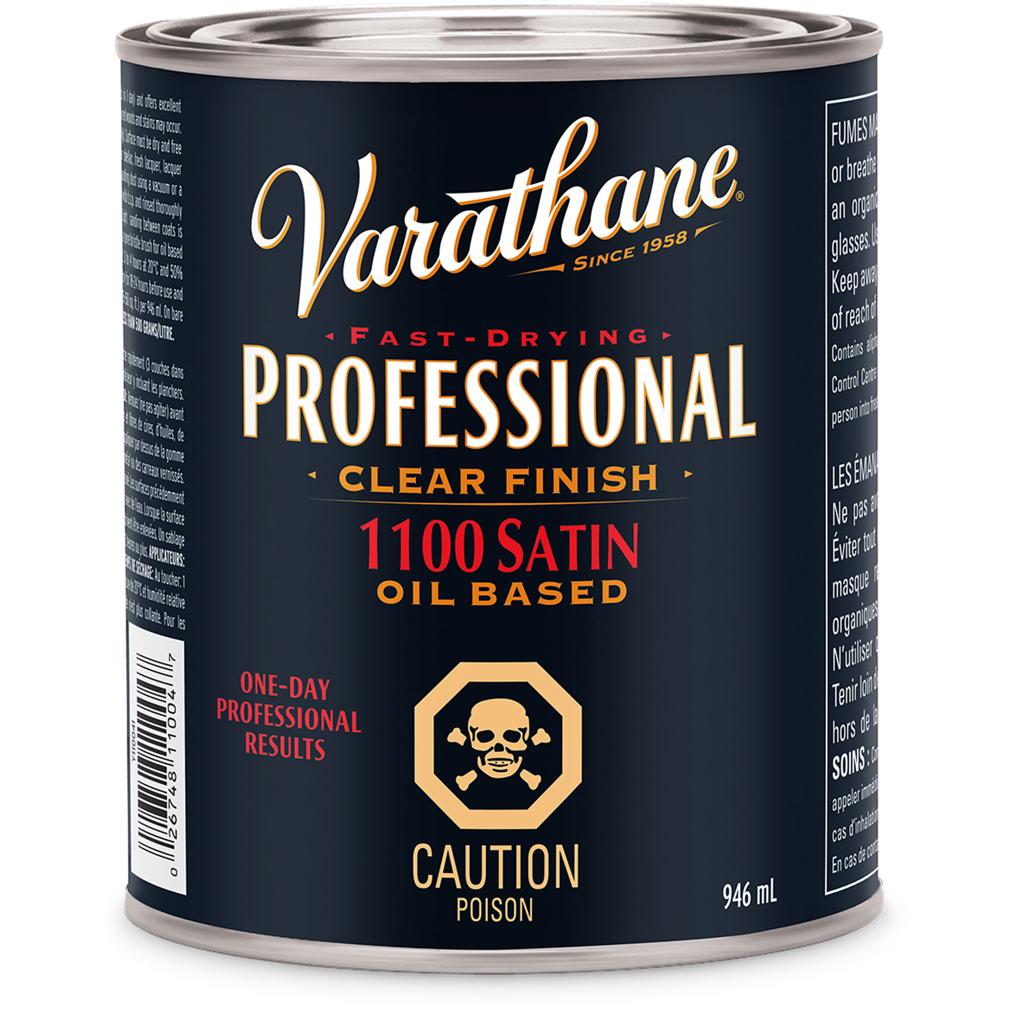 Fini professionnel VarathaneMD, 946 ml, Transparent, Satin