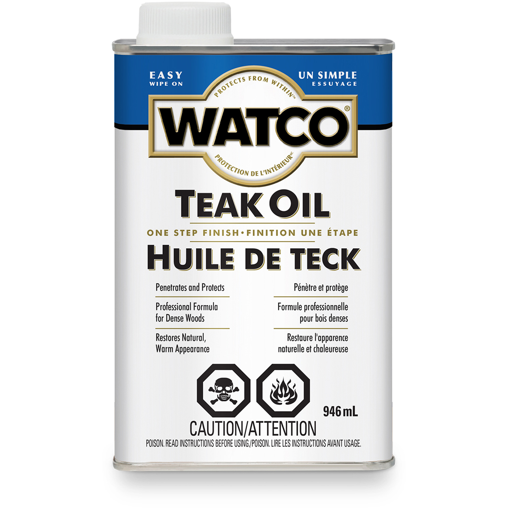 Huile de teck WatcoMD, 946 ml, Transparent, Transparent