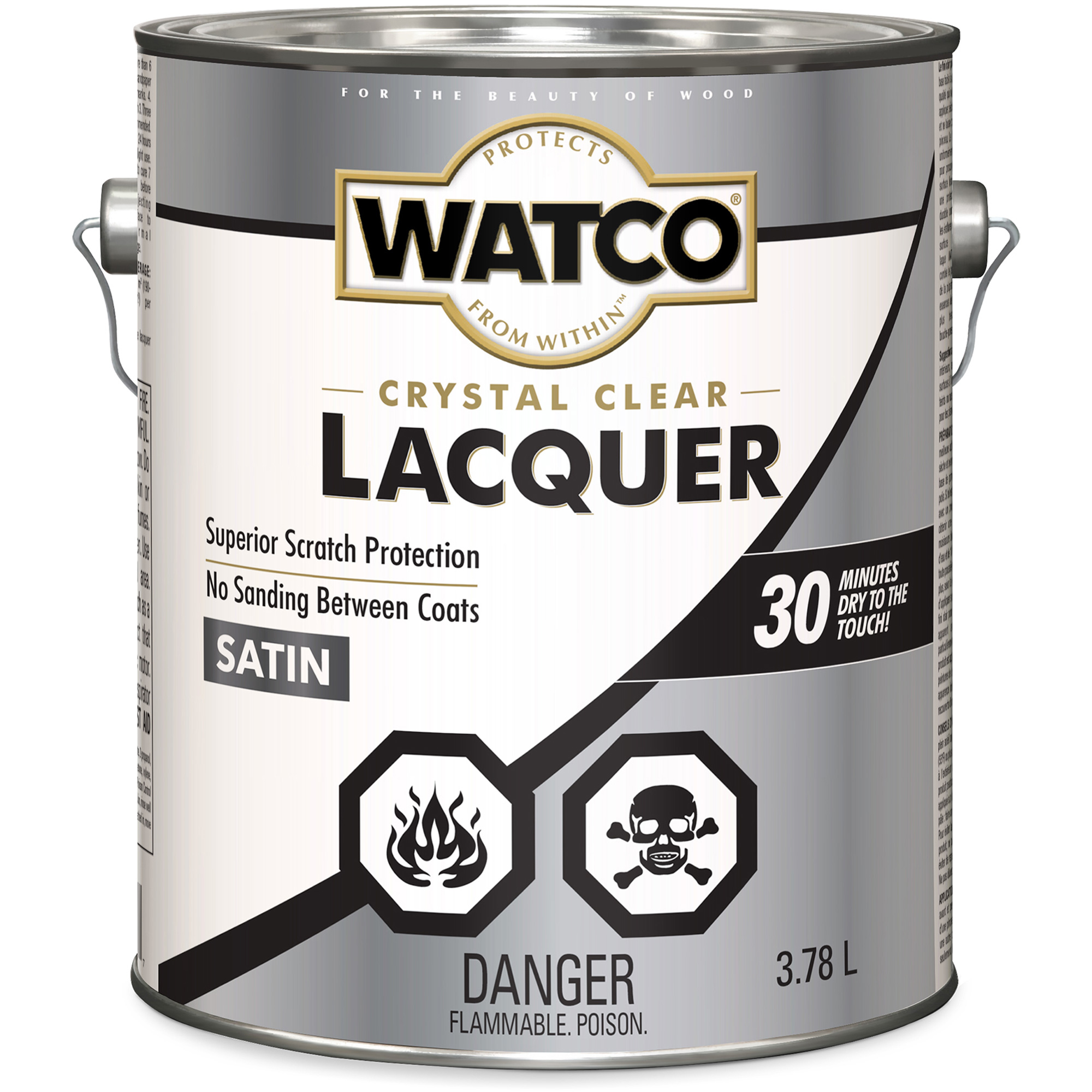 Laque pour bois WatcoMD, 3,78 L, Transparent, Satin