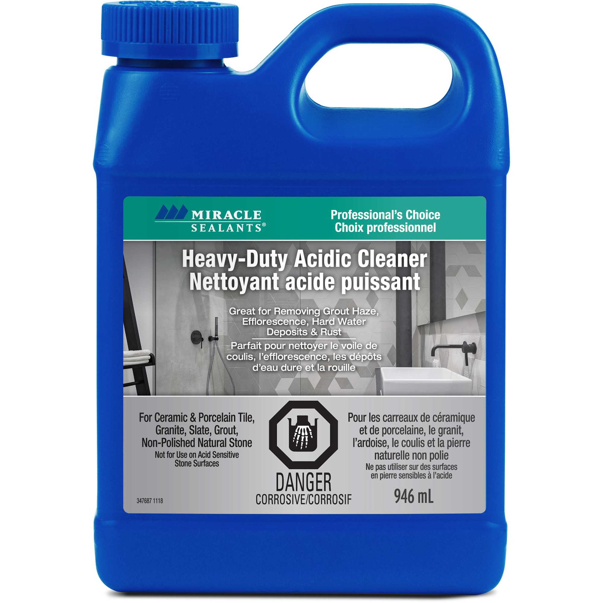 Nettoyant acide puissant Miracle SealantsMD, Cruche
