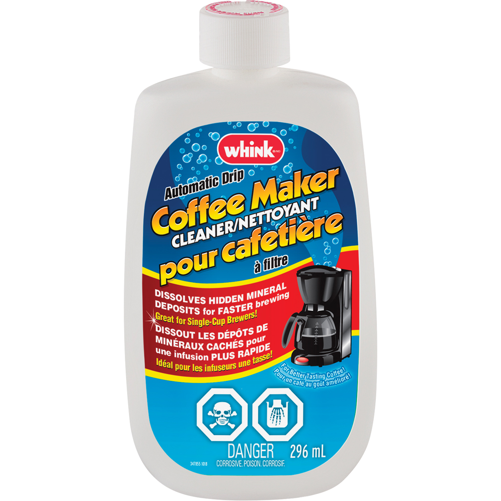 Nettoyant pour cafetière à filtre WhinkMD, 296 ml, Bouteille