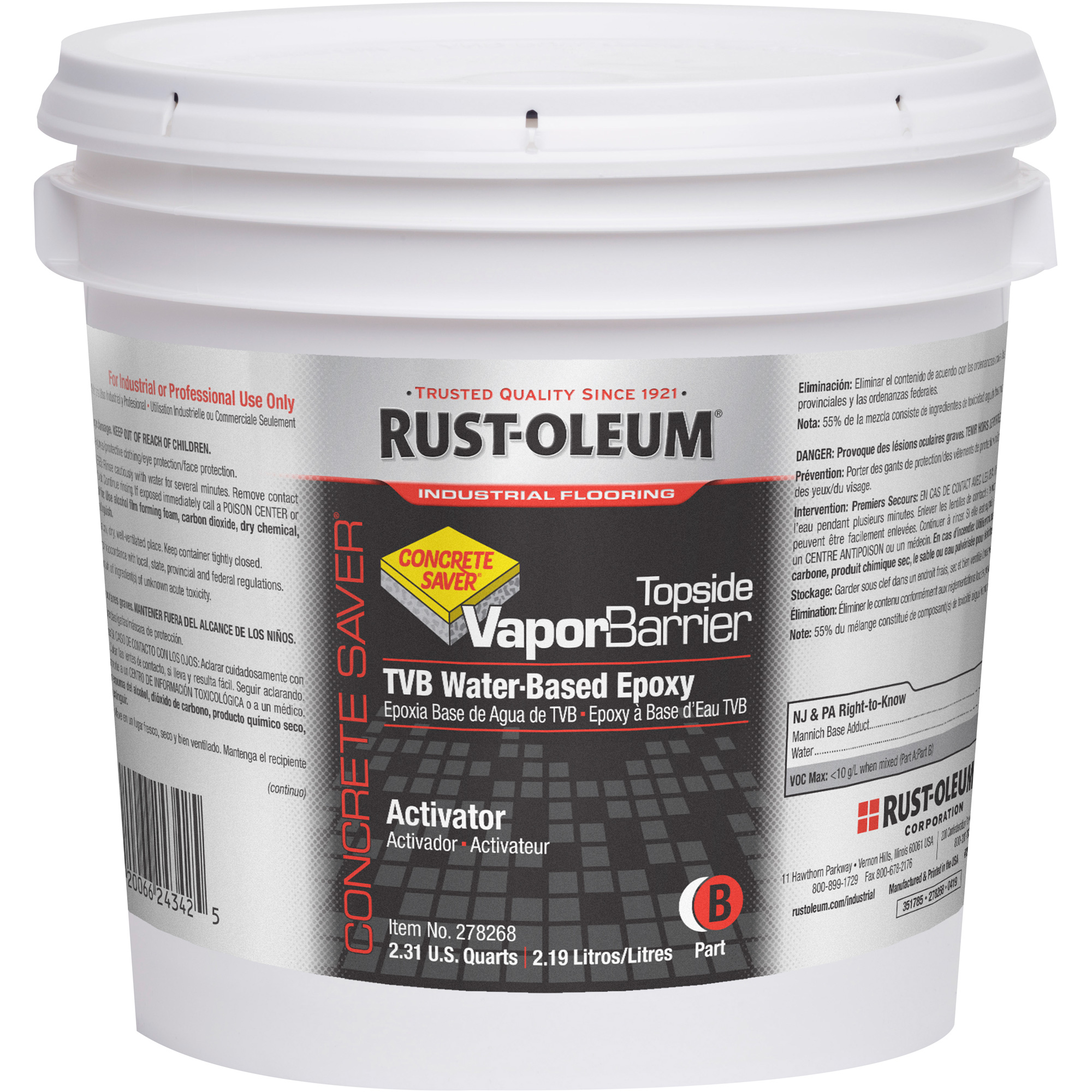 Pare-vapeur Topside, 1 gal., À l'eau, Transparent, Transparent