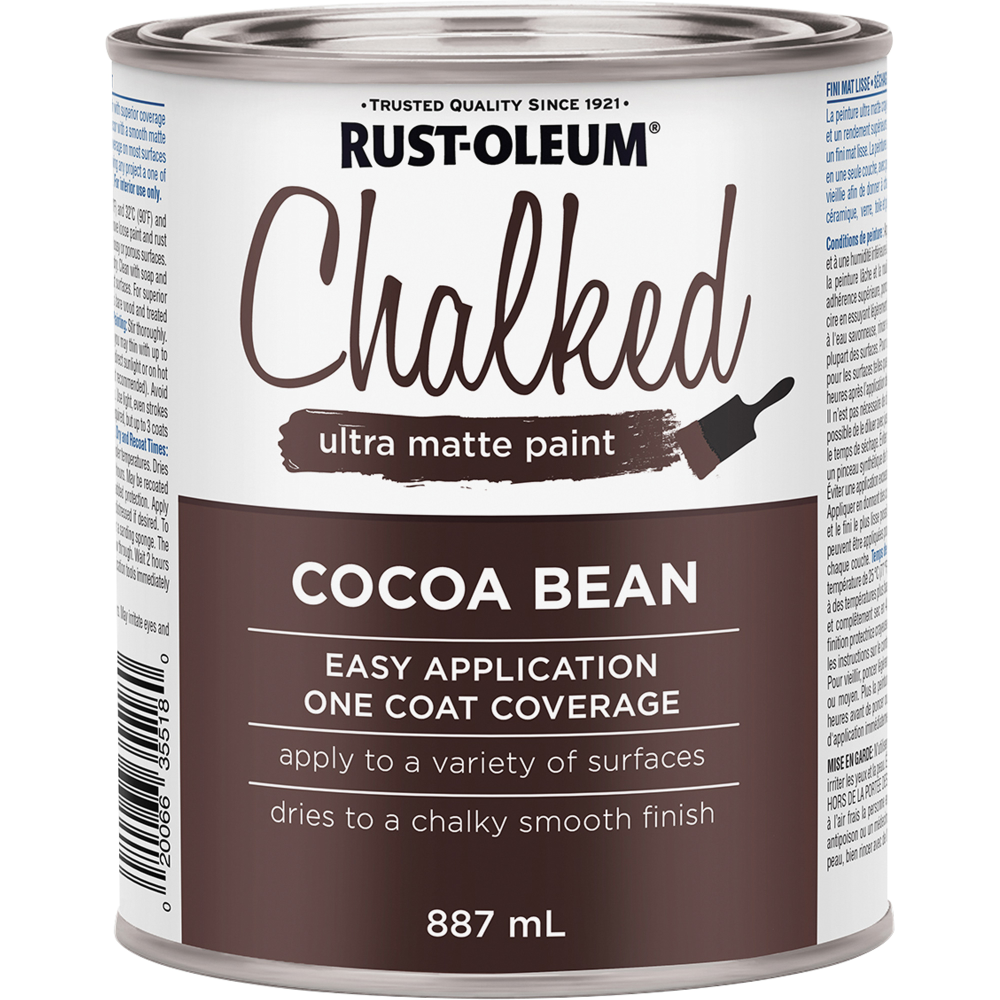 Peinture à craie, 857 ml, Canette, Fève de cacao