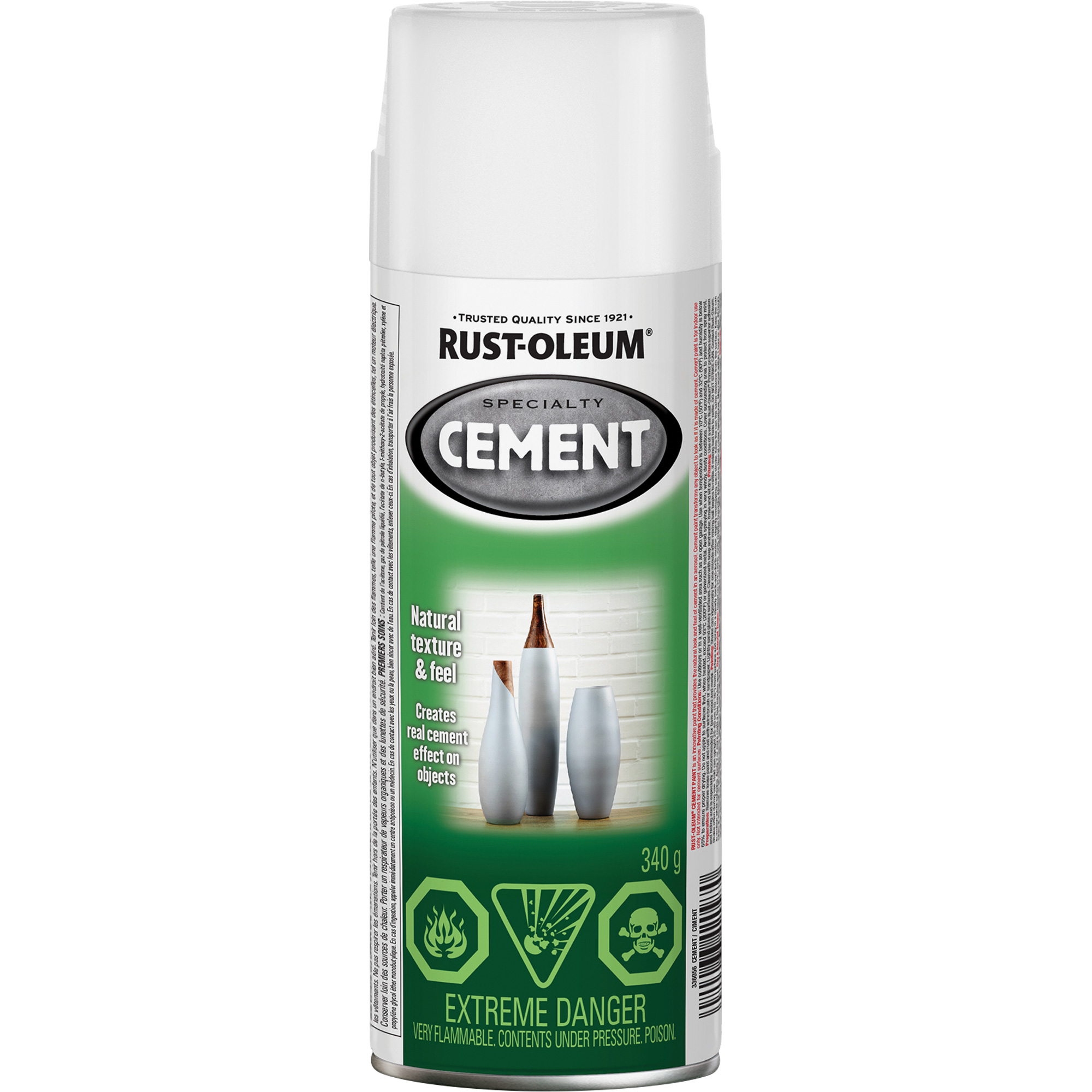 Peinture à pulvériser Spécialité ciment, Canette aérosol, Finition réfléchissante