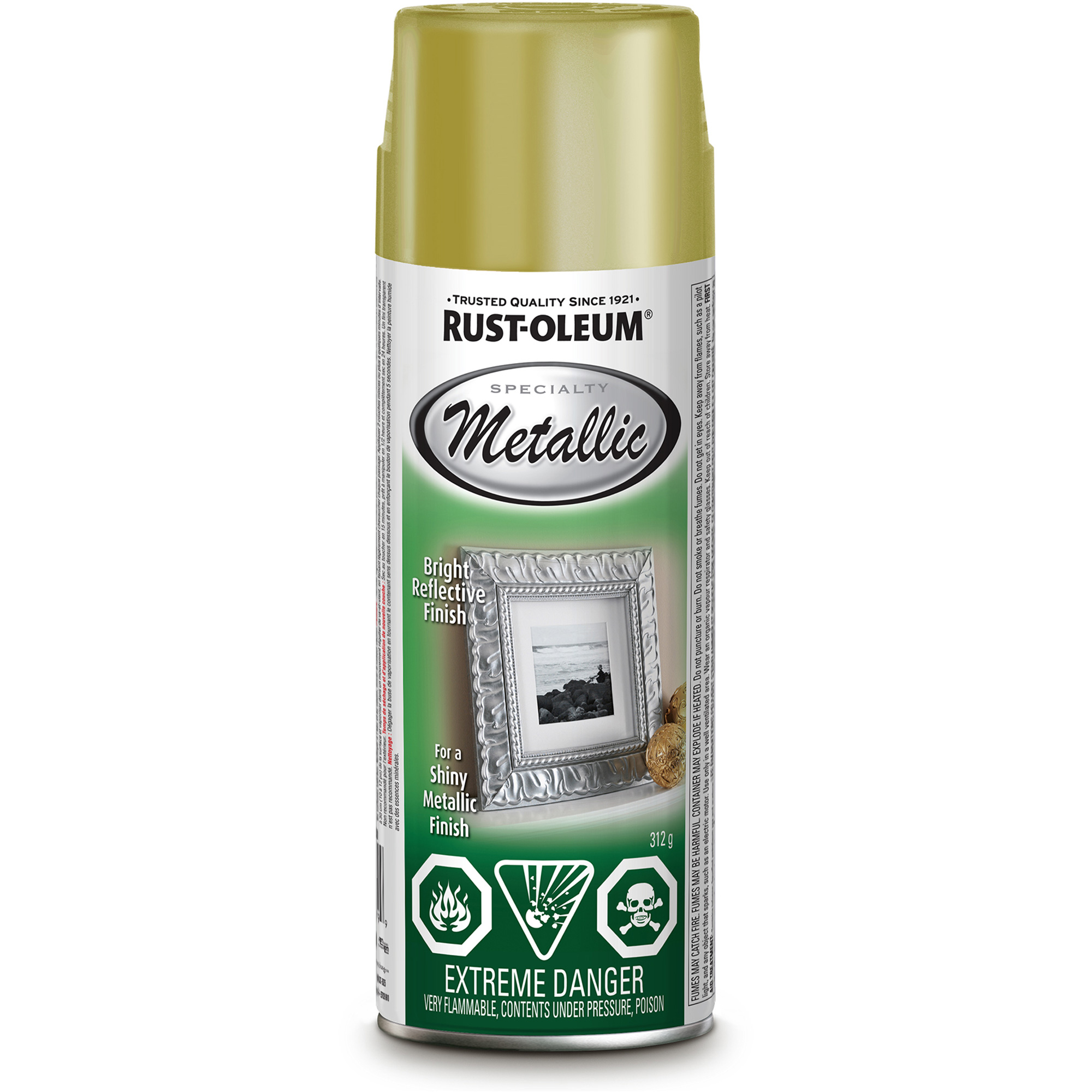 Peinture à pulvériser Spécialité, Or métallique, Métallique, Canette aérosol