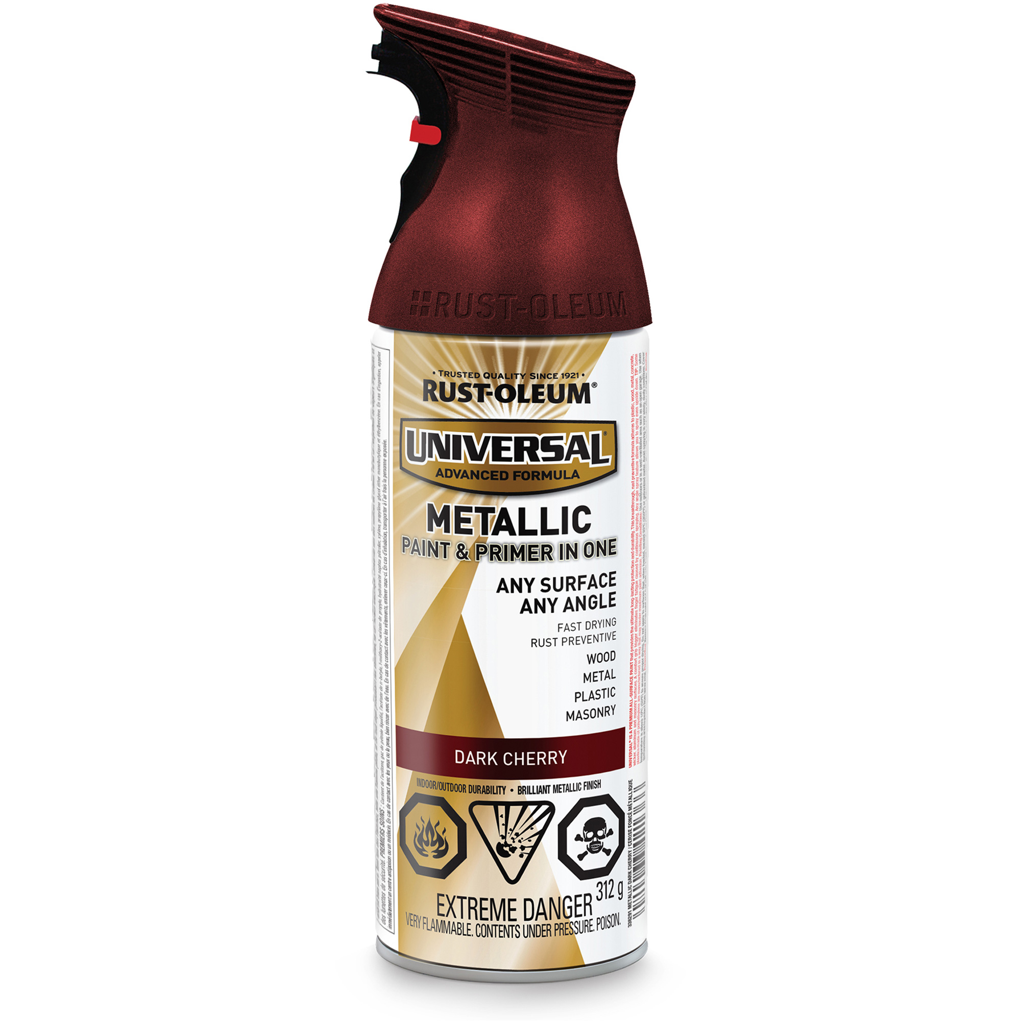 Peinture à pulvériser UniversalMD, Cerise foncé, Métallique, Canette aérosol
