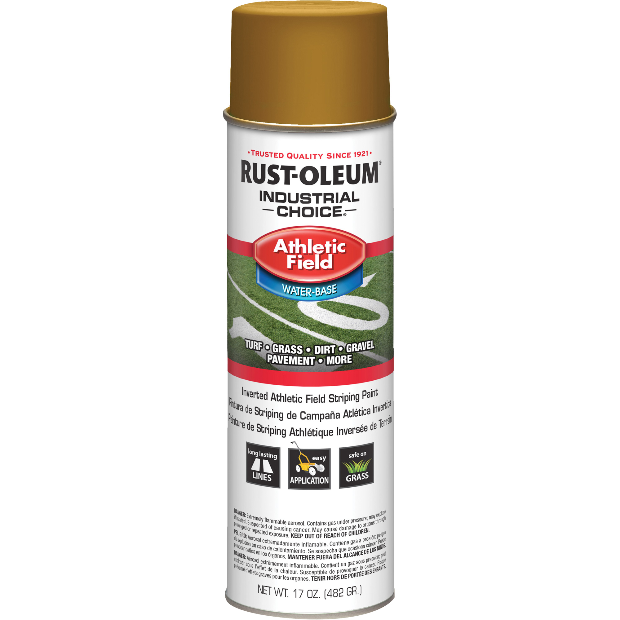 Peinture de lignage pour terrains de sport AF1600, Or, Canette aérosol