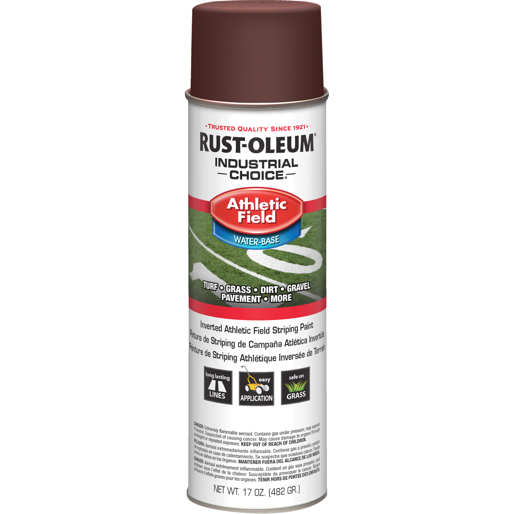 Peinture de lignage pour terrains de sport AF1600, Rouge, Canette aérosol