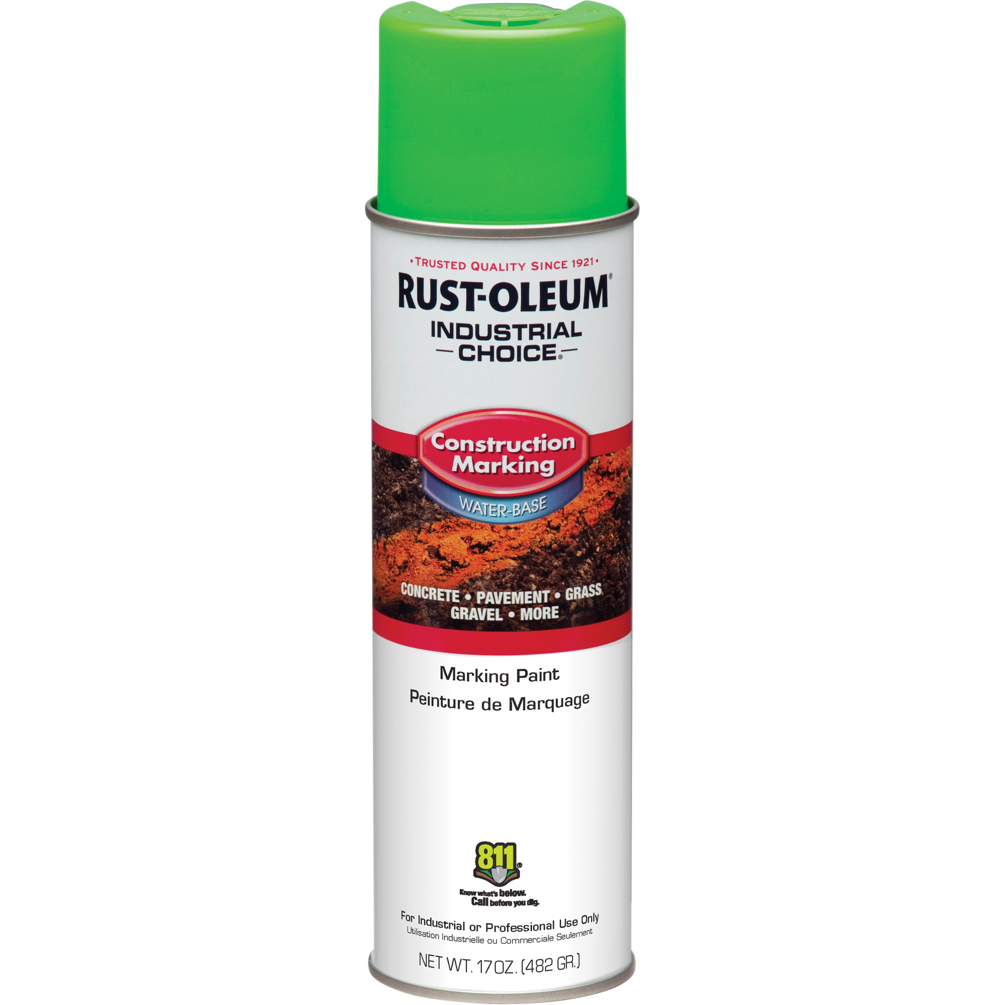 Peinture de marquage à base d'eau, 17 oz, Canette aérosol