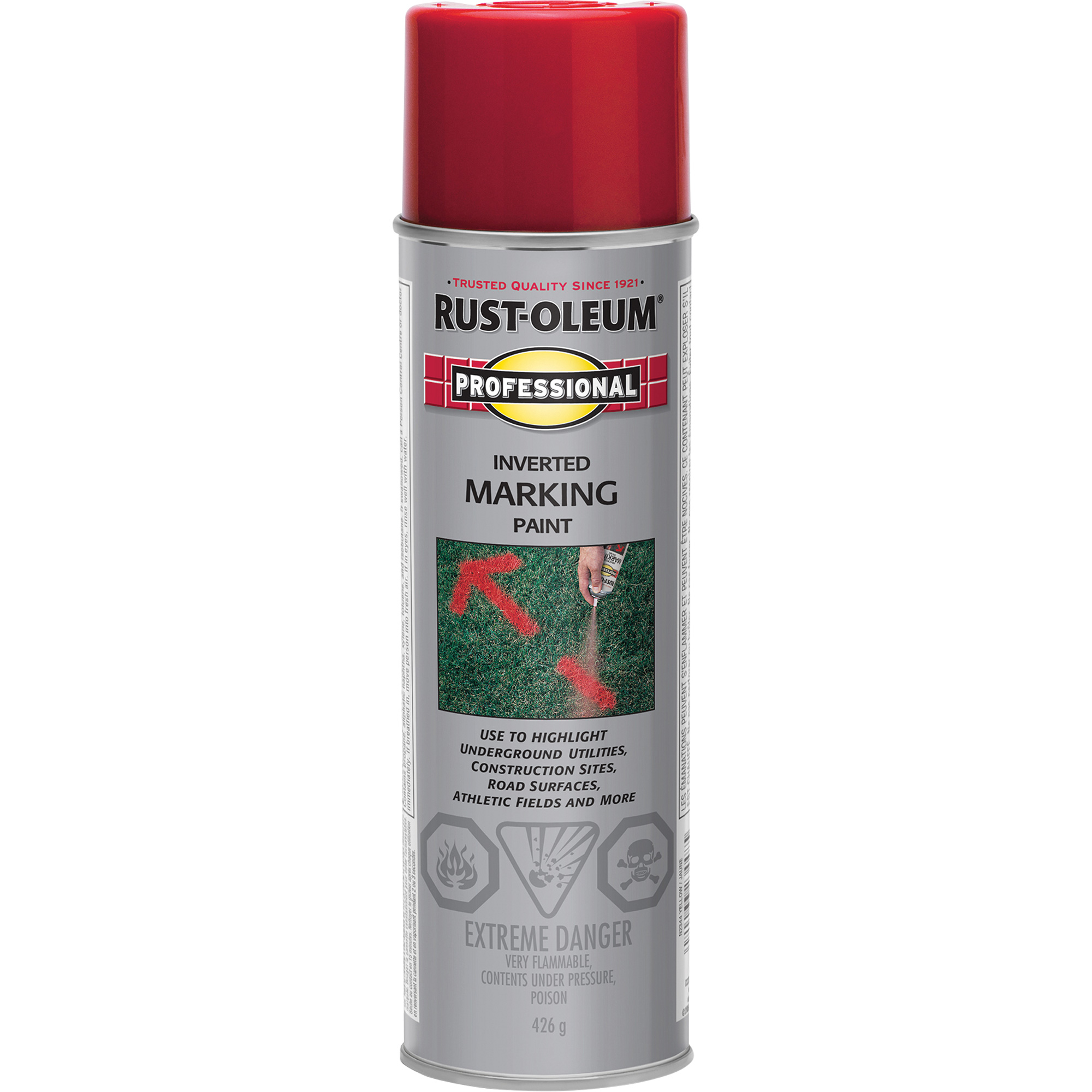 Peinture de marquage renversé en aérosol, Canette aérosol