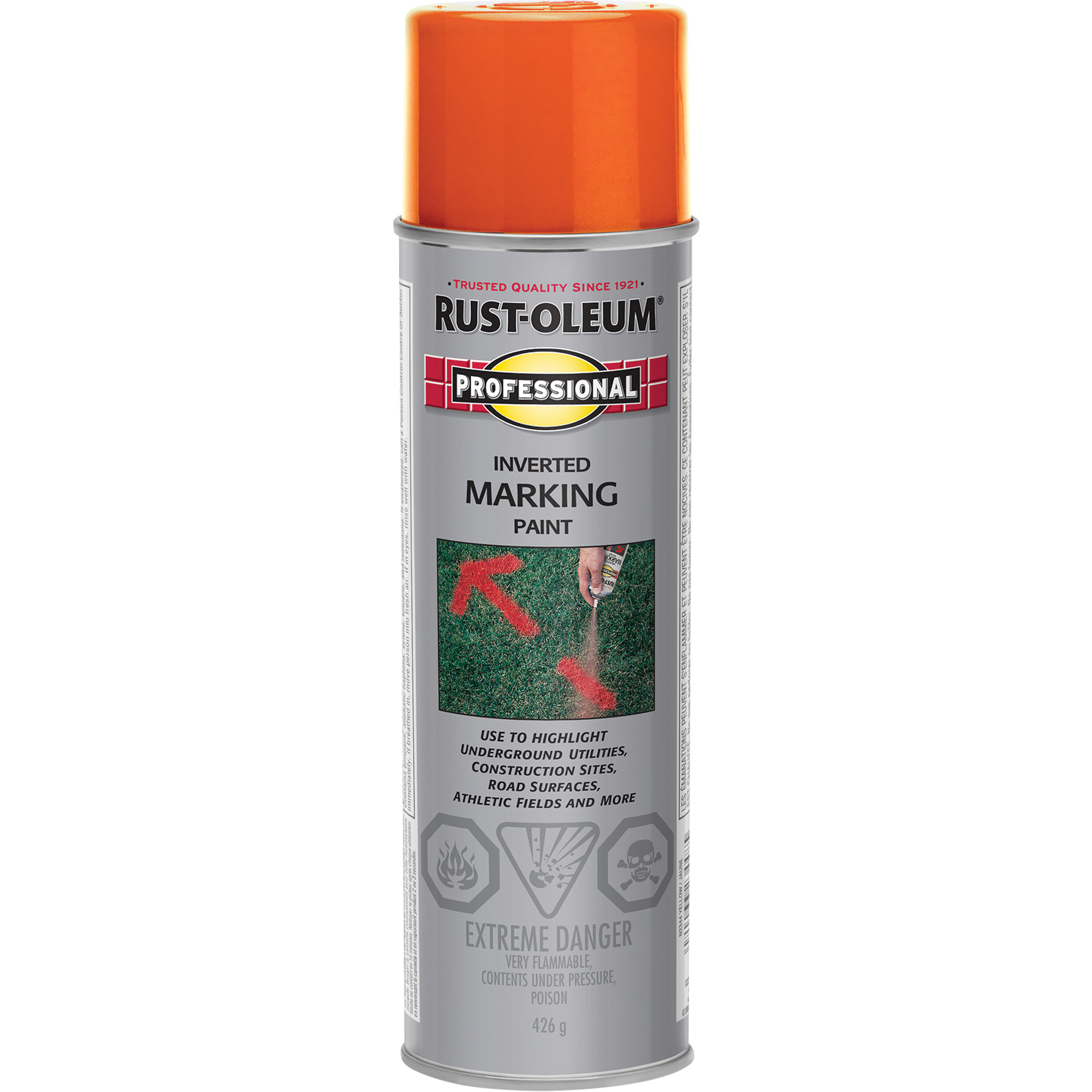 Peinture de marquage renversé en aérosol, Canette aérosol