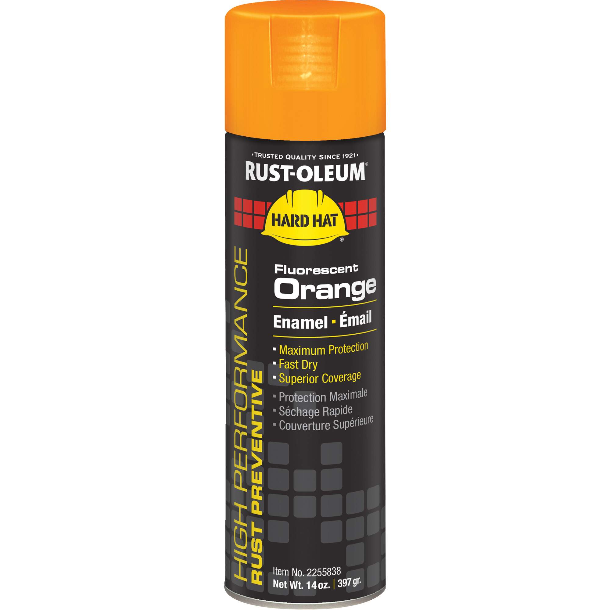 Peinture High PerformanceMD V2100, Orange fluorescent, Brillant, 14 oz, Canette aérosol