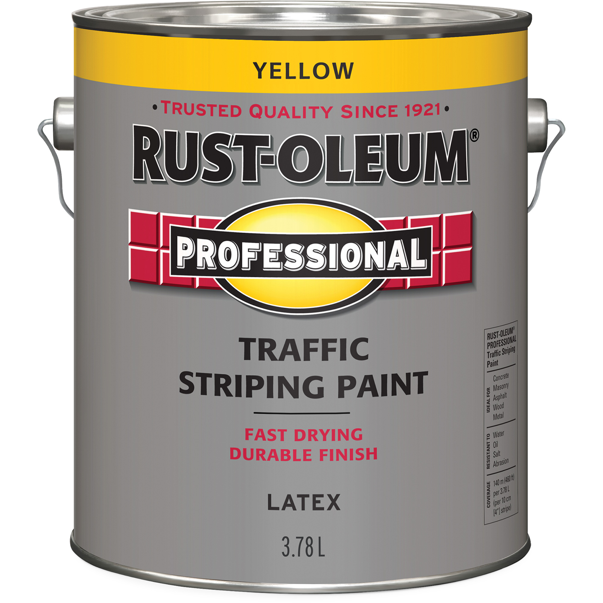 Peinture pour traçage de lignes de circulation, Jaune, 3,78 L, Cruche