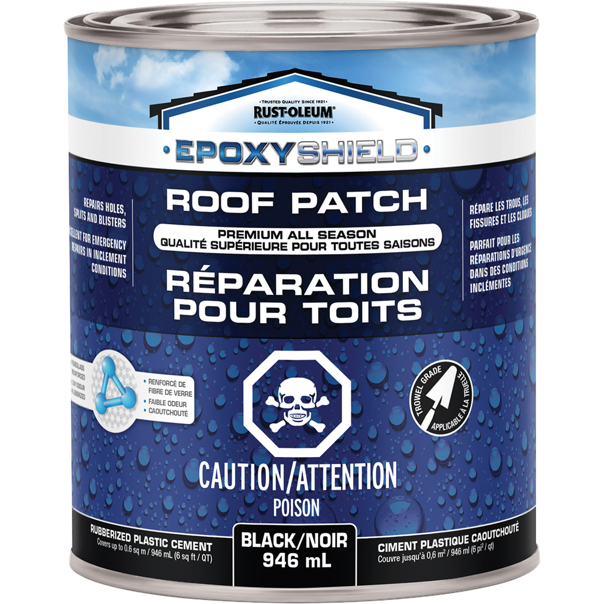 Produit de réparation de toiture humide/sèche toutes saisons de qualité supérieure EpoxyShieldMD