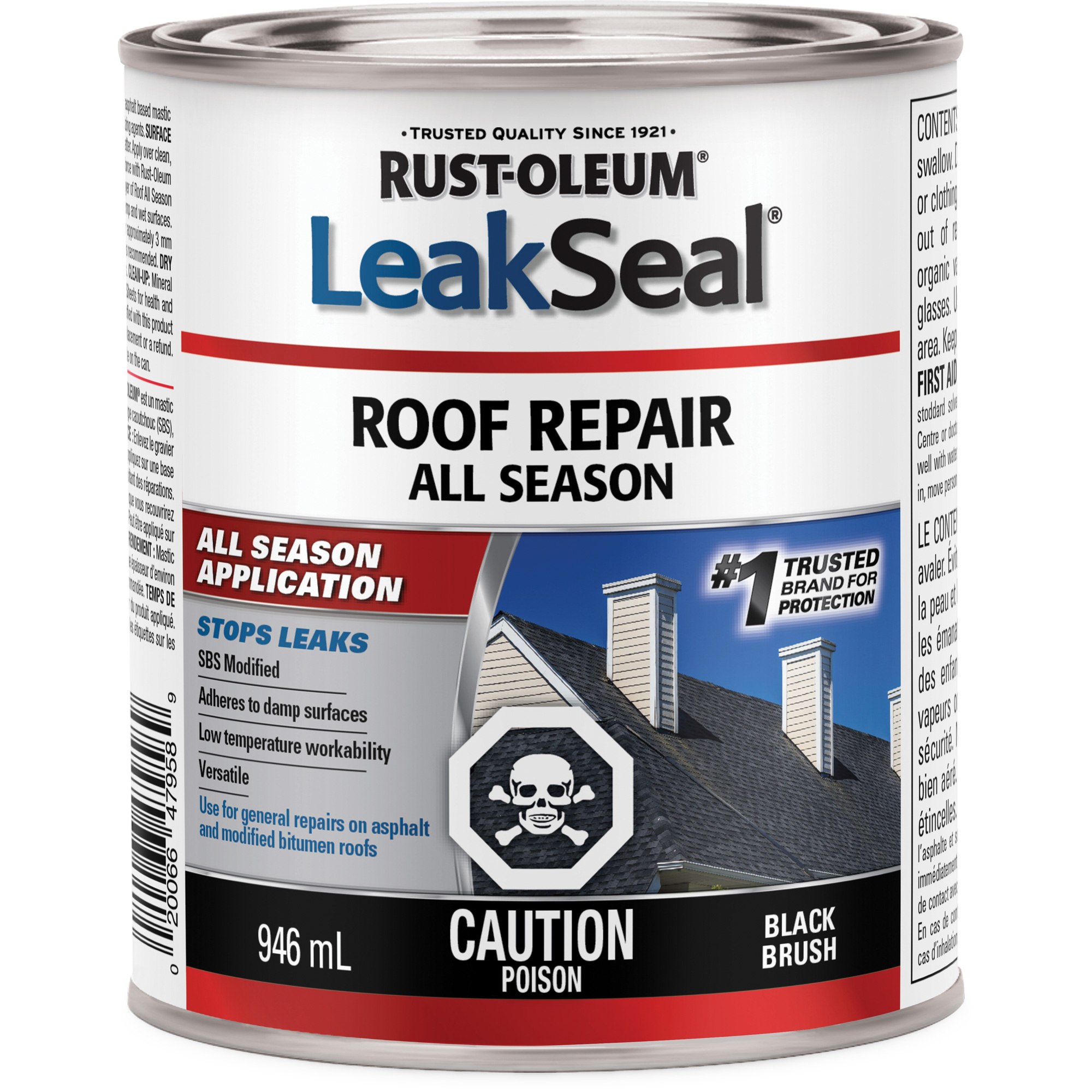 Produit de réparation de toiture toutes saisons LeakSealMD