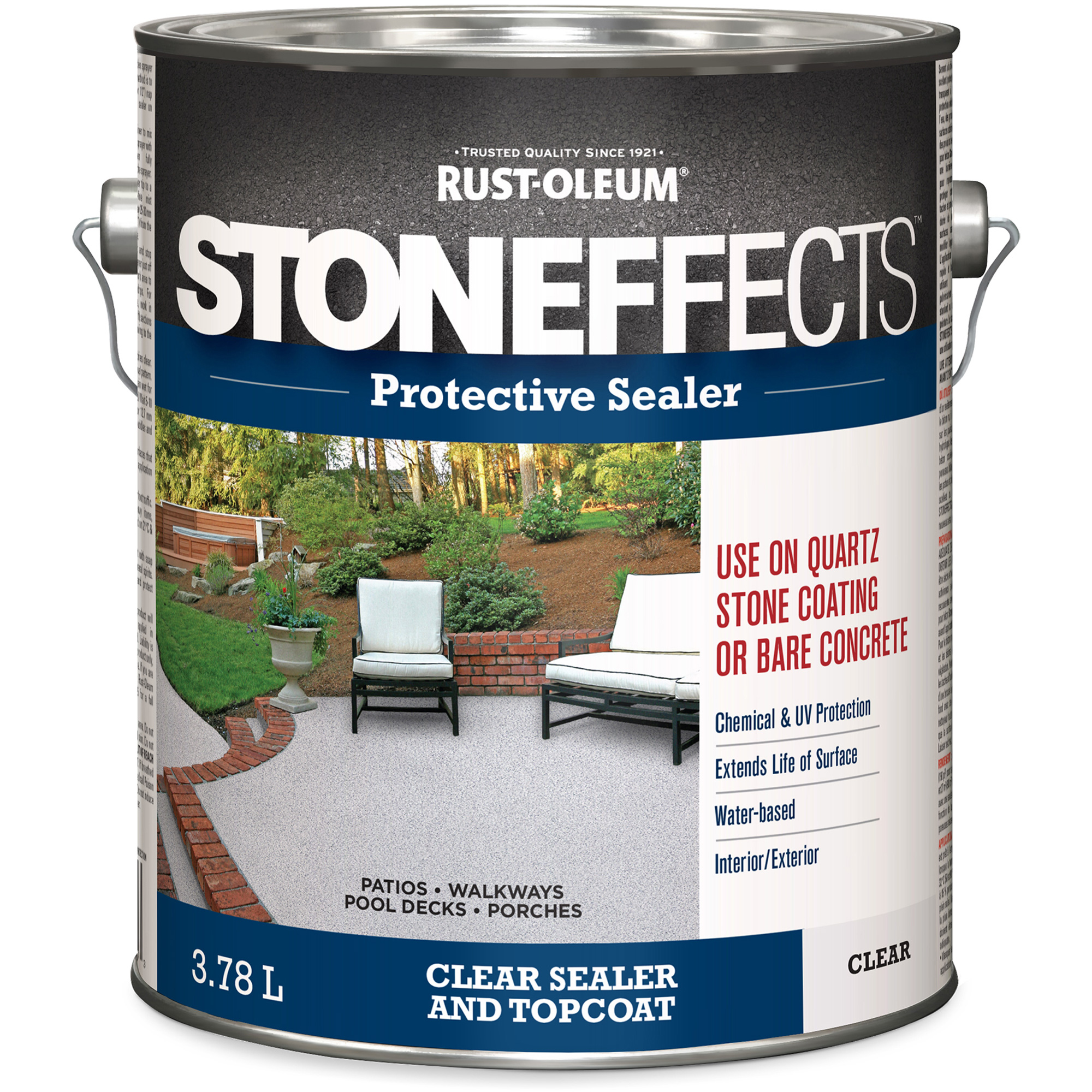 Produit d'étanchéifié protecteur pour béton StoneffectsMC, 3,78 L, À l'eau, Transparent, Transparent