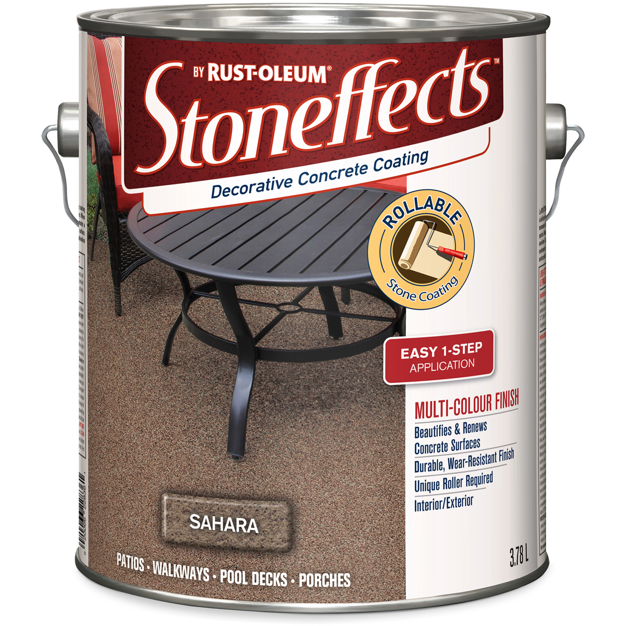 Revêtement de béton décoratif StoneffectsMC, 3,78 L, Texturé, Beige