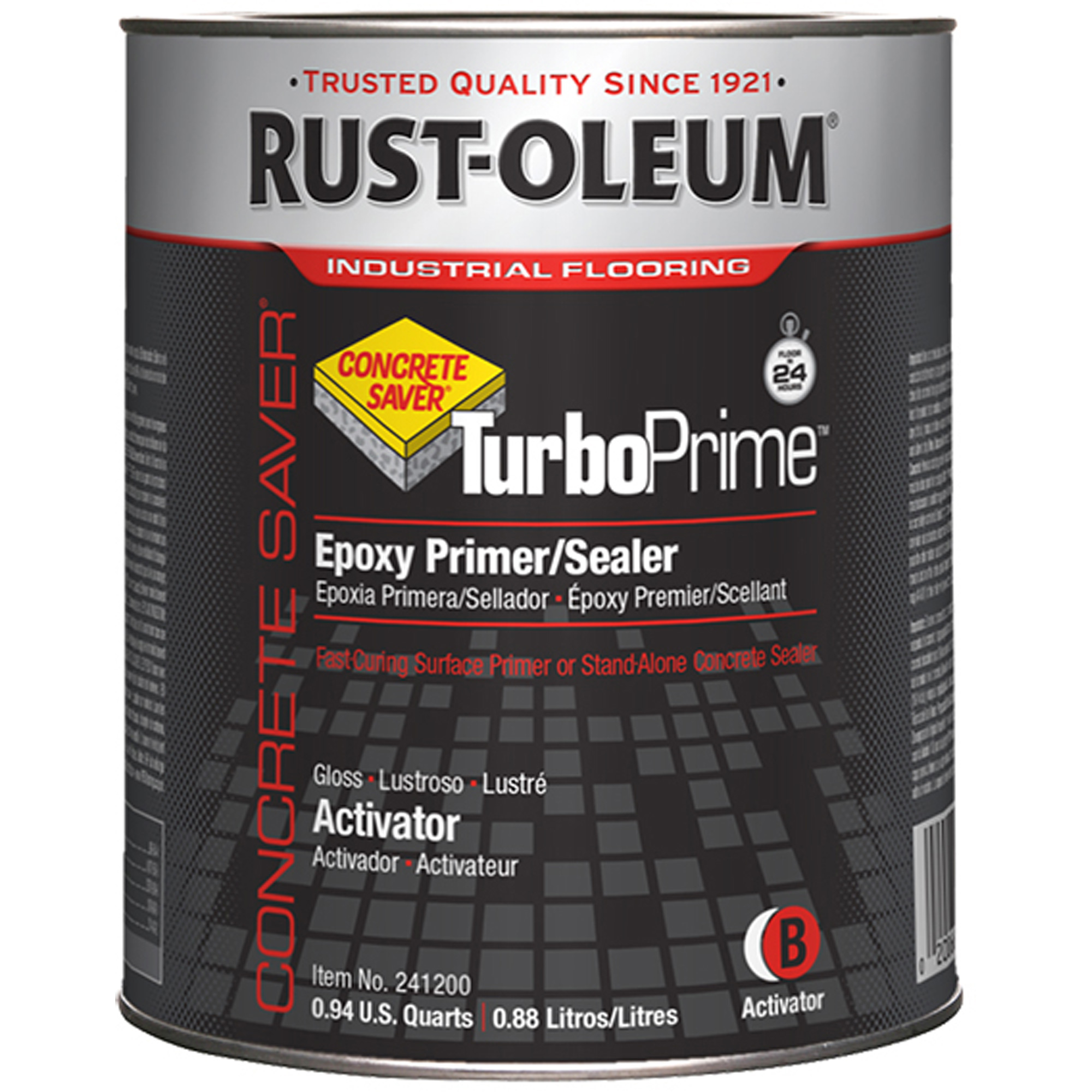 Revêtement de plancher de type I TurboPrimeMC, 946 ml, Époxy, Transparent, Transparent