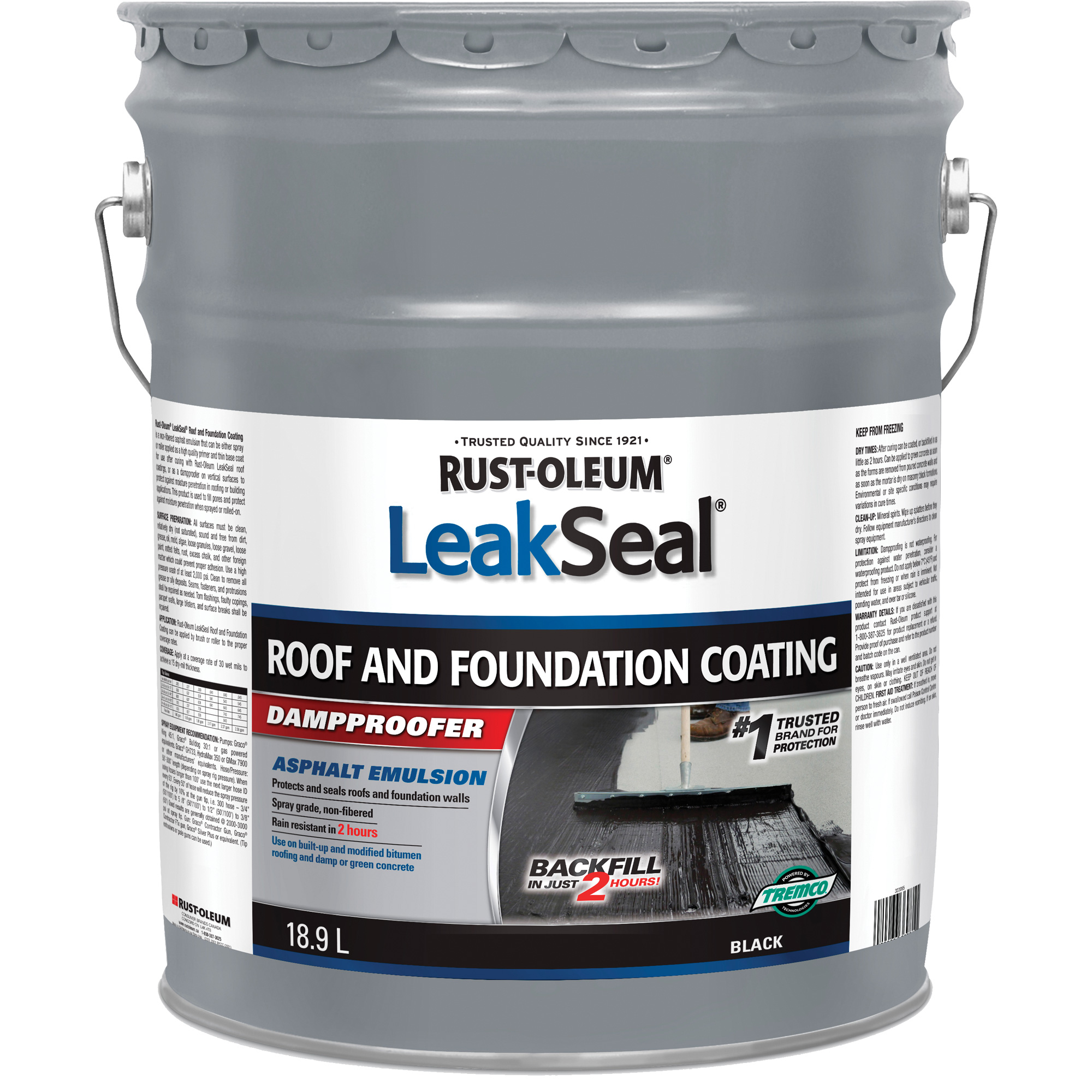 Revêtement de plancher et fondation LeakSealMD
