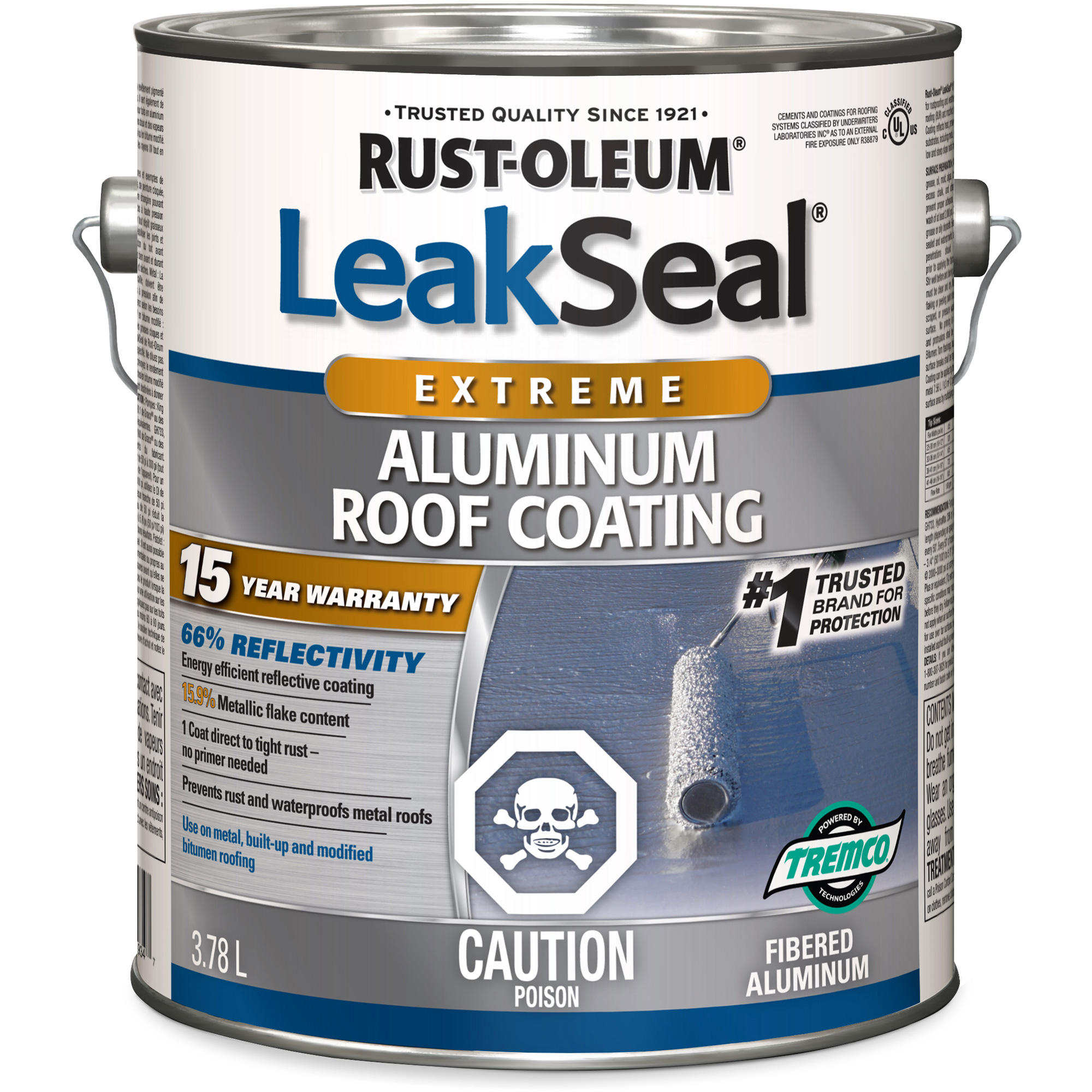 Revêtement de toit en aluminium 15 ans LeakSealMD