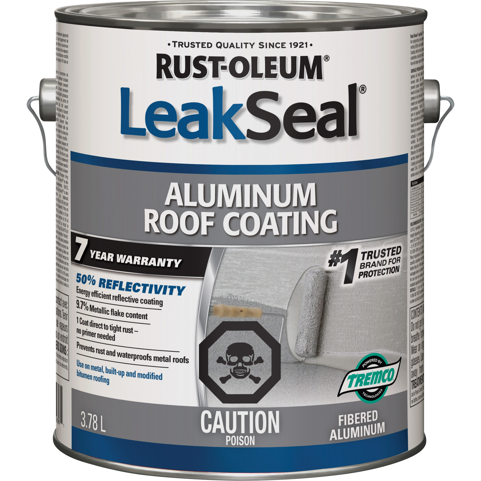 Revêtement de toit en aluminium 7 ans LeakSealMD