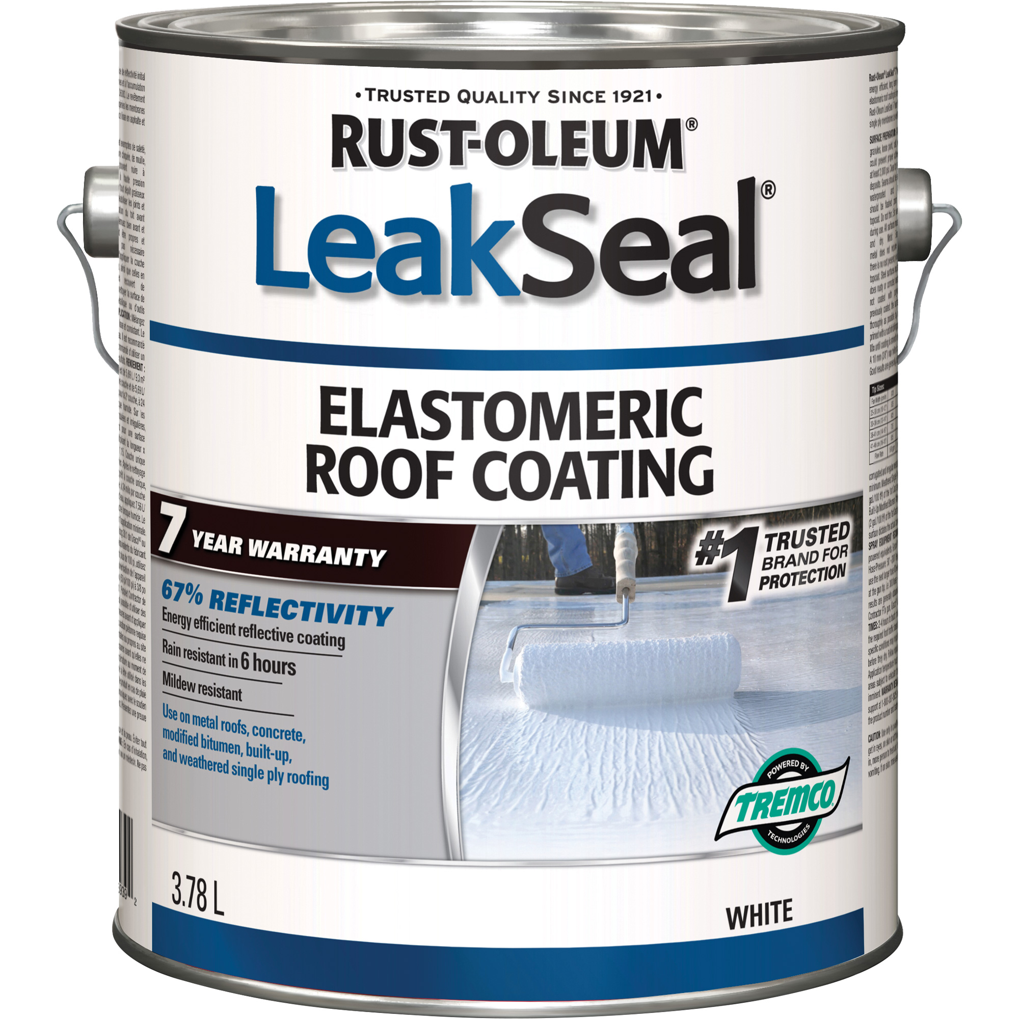 Revêtement de toiture élastomère 7 ans LeakSealMD