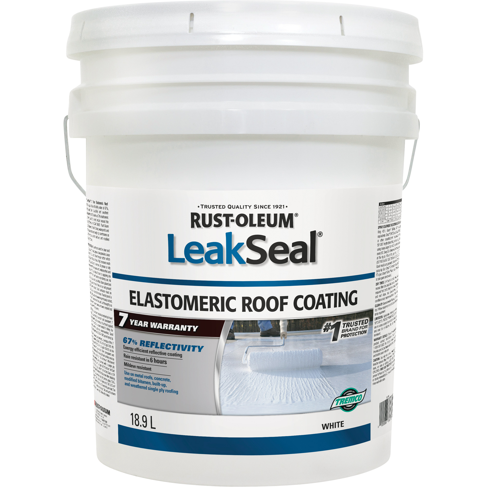 Revêtement de toiture élastomère 7 ans LeakSealMD