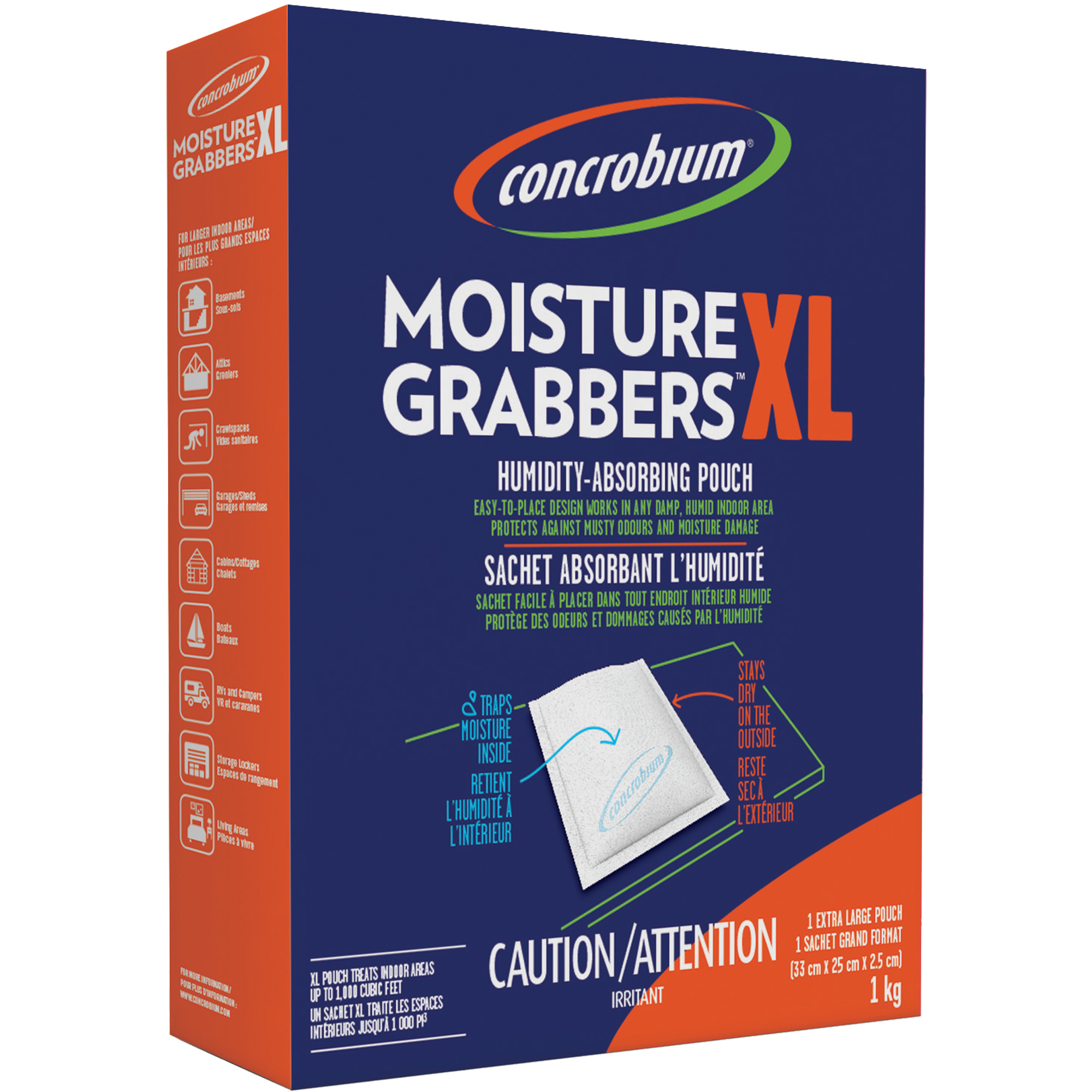 Sachets déshydratants ConcrobiumMD Moisture Grabbers XL