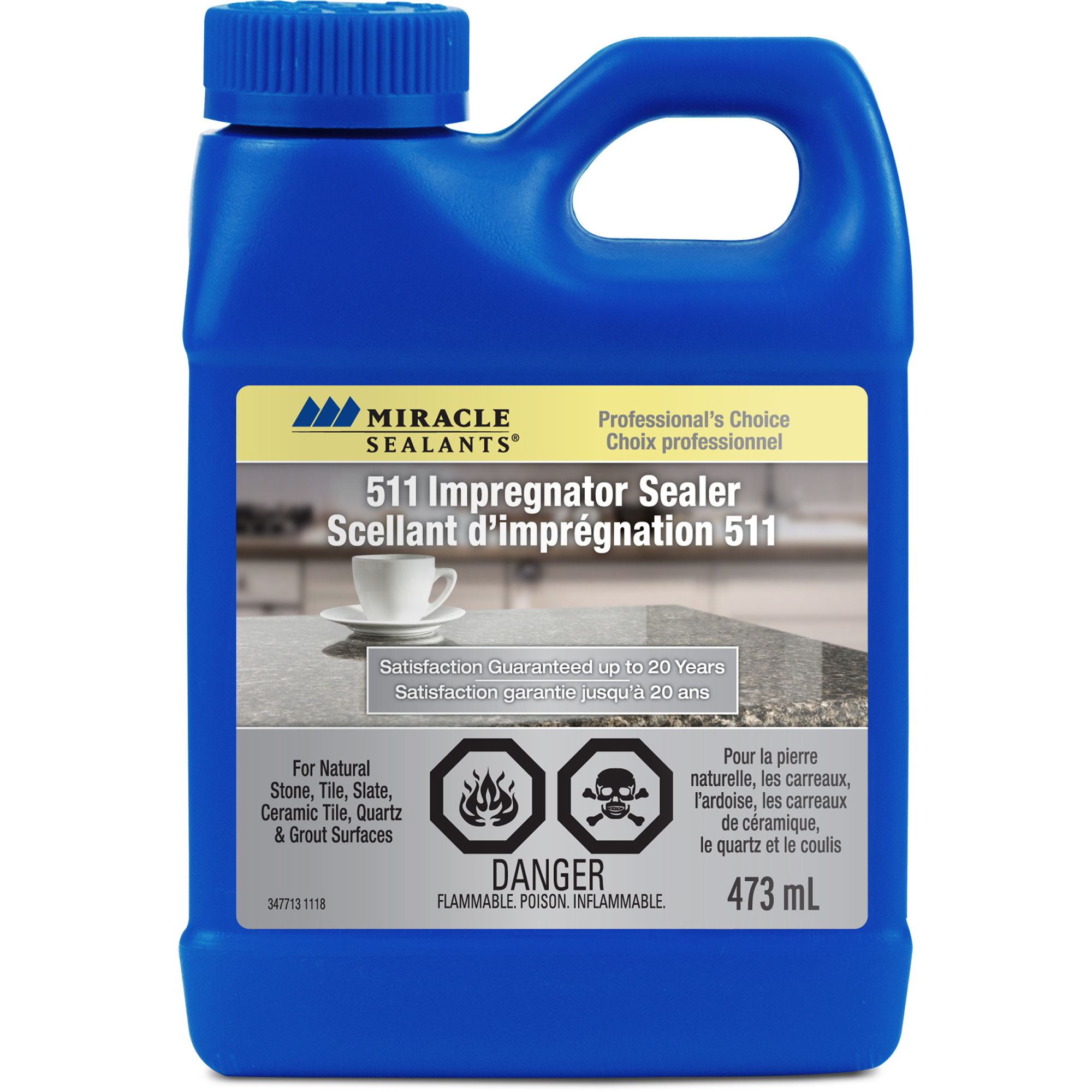 Scellant Impregnator 511 Miracle SealantsMD, 473 ml, À solvants, Transparent, Transparent