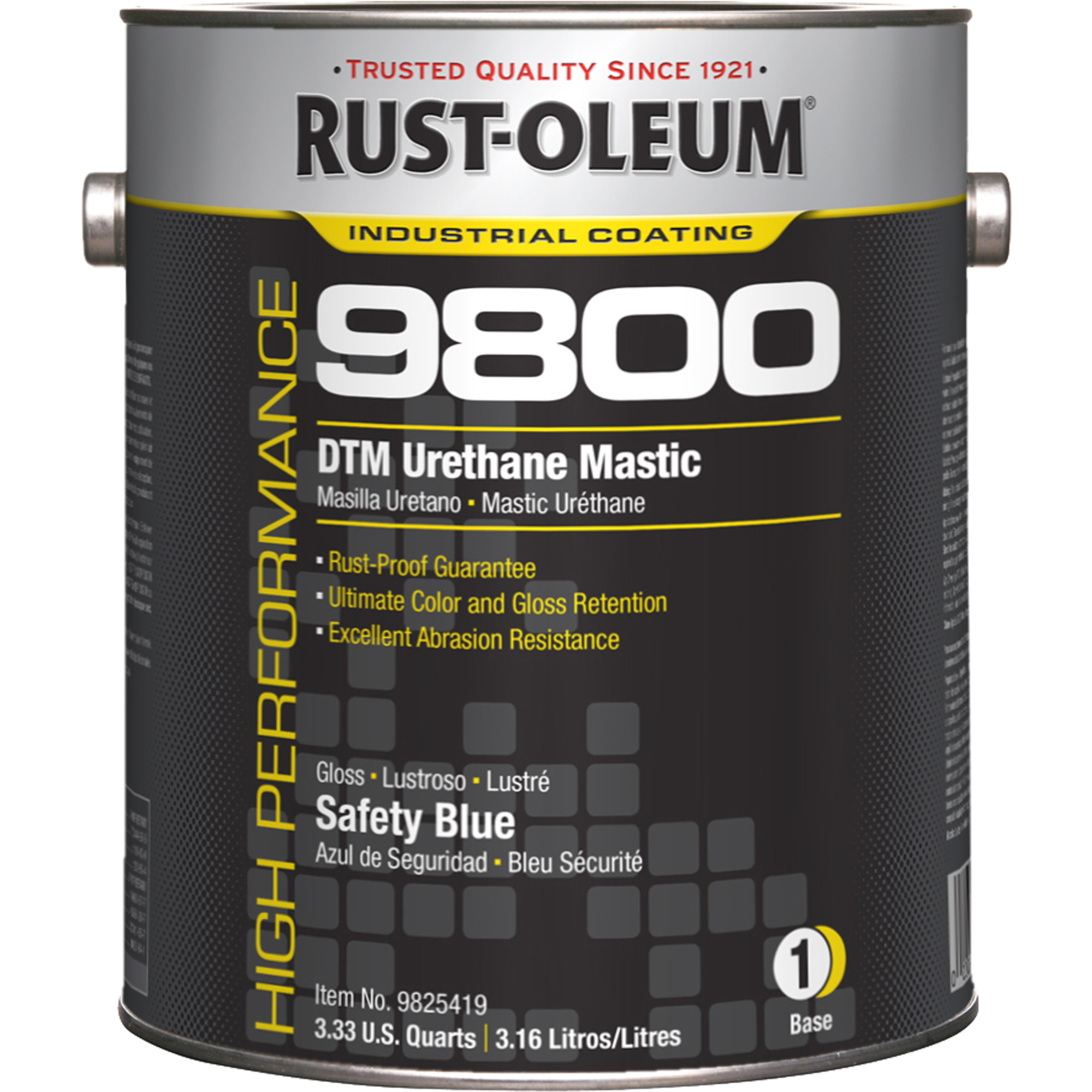 Système de mastic à l’uréthane 9800 DTM, 1 gal., Bleu sécurité, Très brillant
